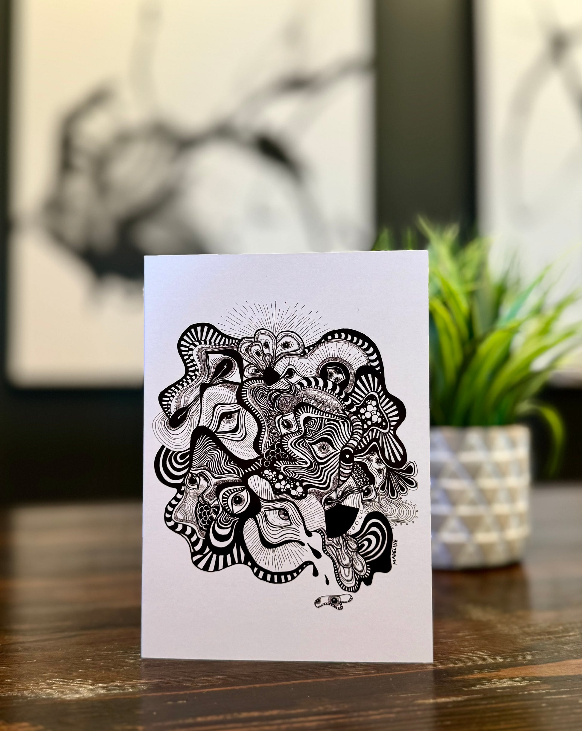 Vision Illusion - 5x7 Single Greeting Card (XAOS)
