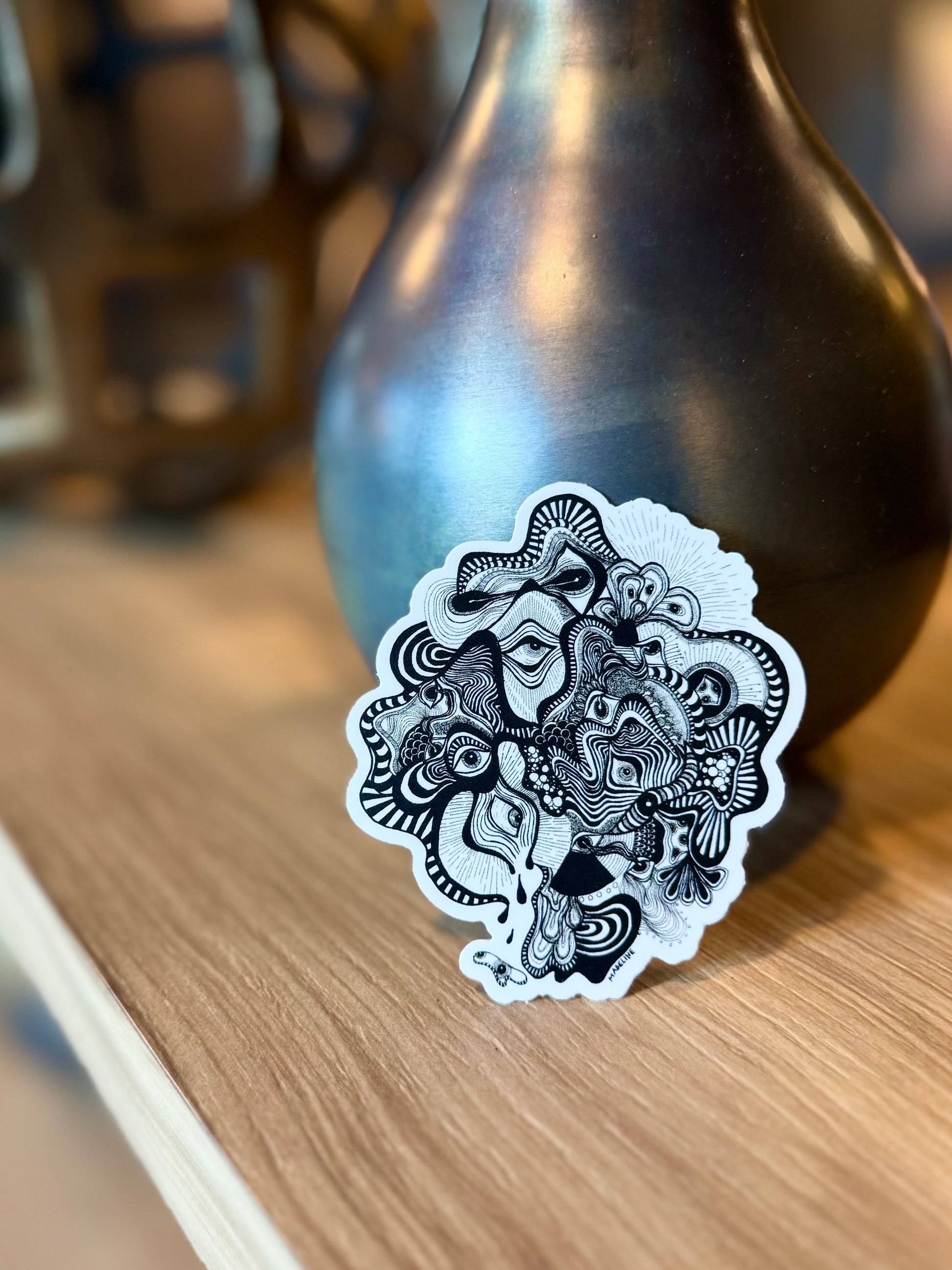 Vision Illusion - Waterproof Vinyl Sticker (XAOS)