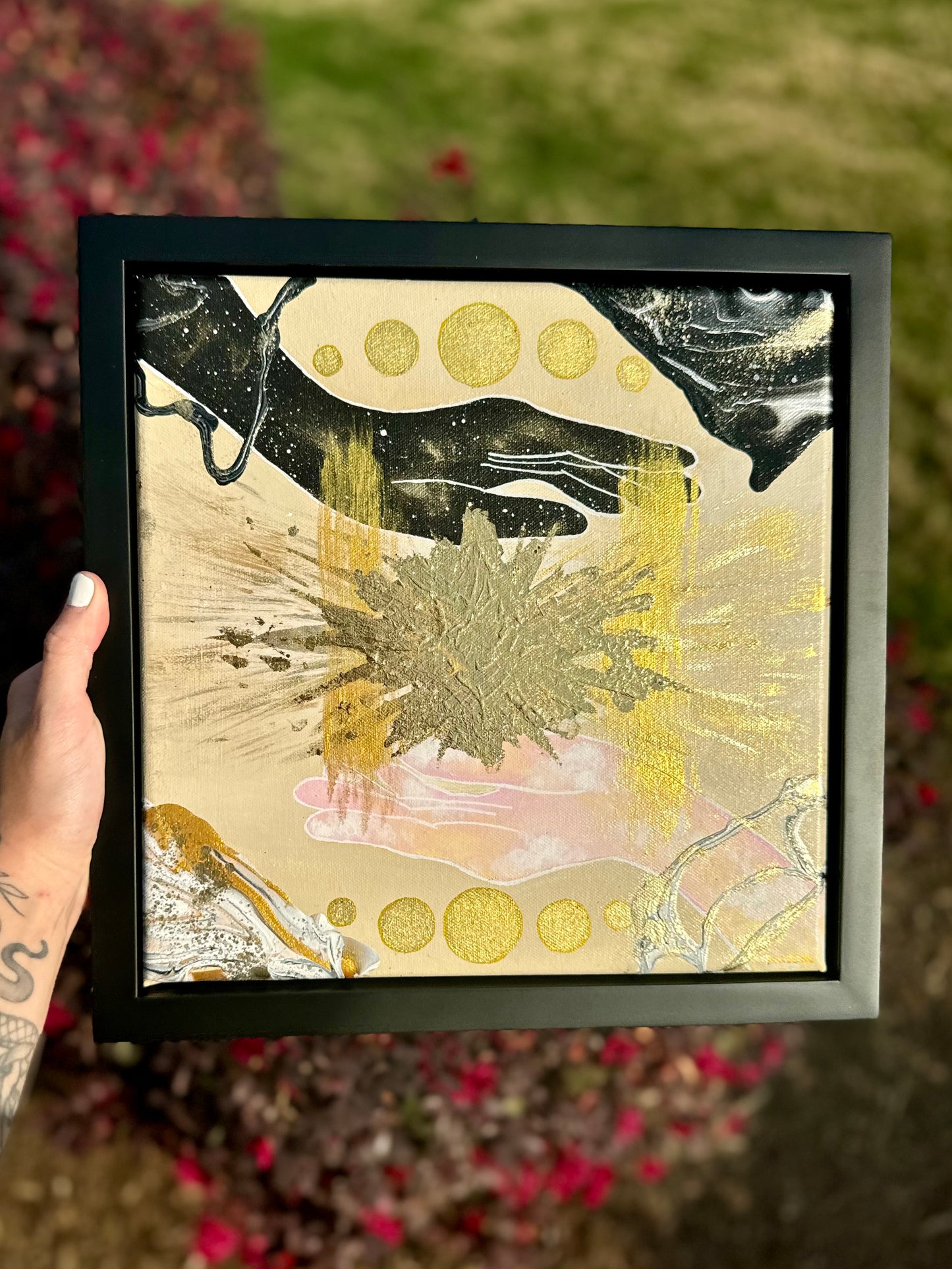 Beauty of Existence #4 - Original Framed Canvas 12x12