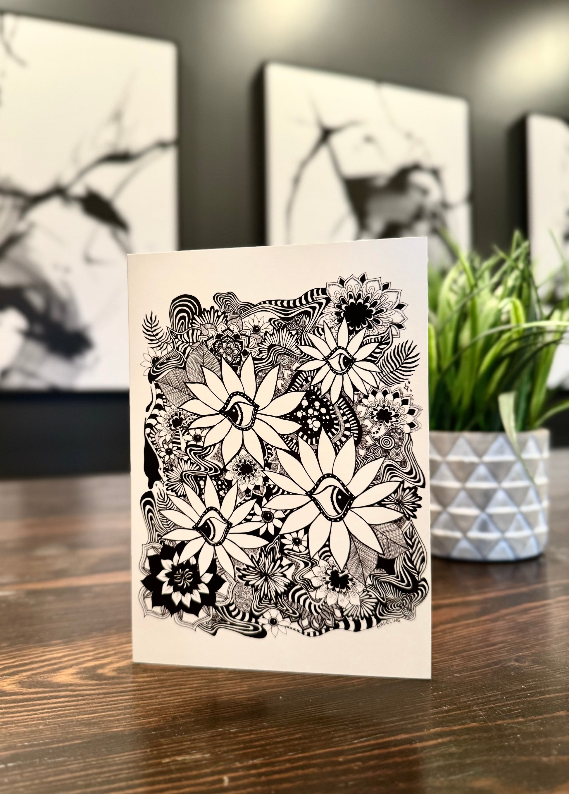 Daisy Dreamscape - 5x7 Single Greeting Card (XAOS)