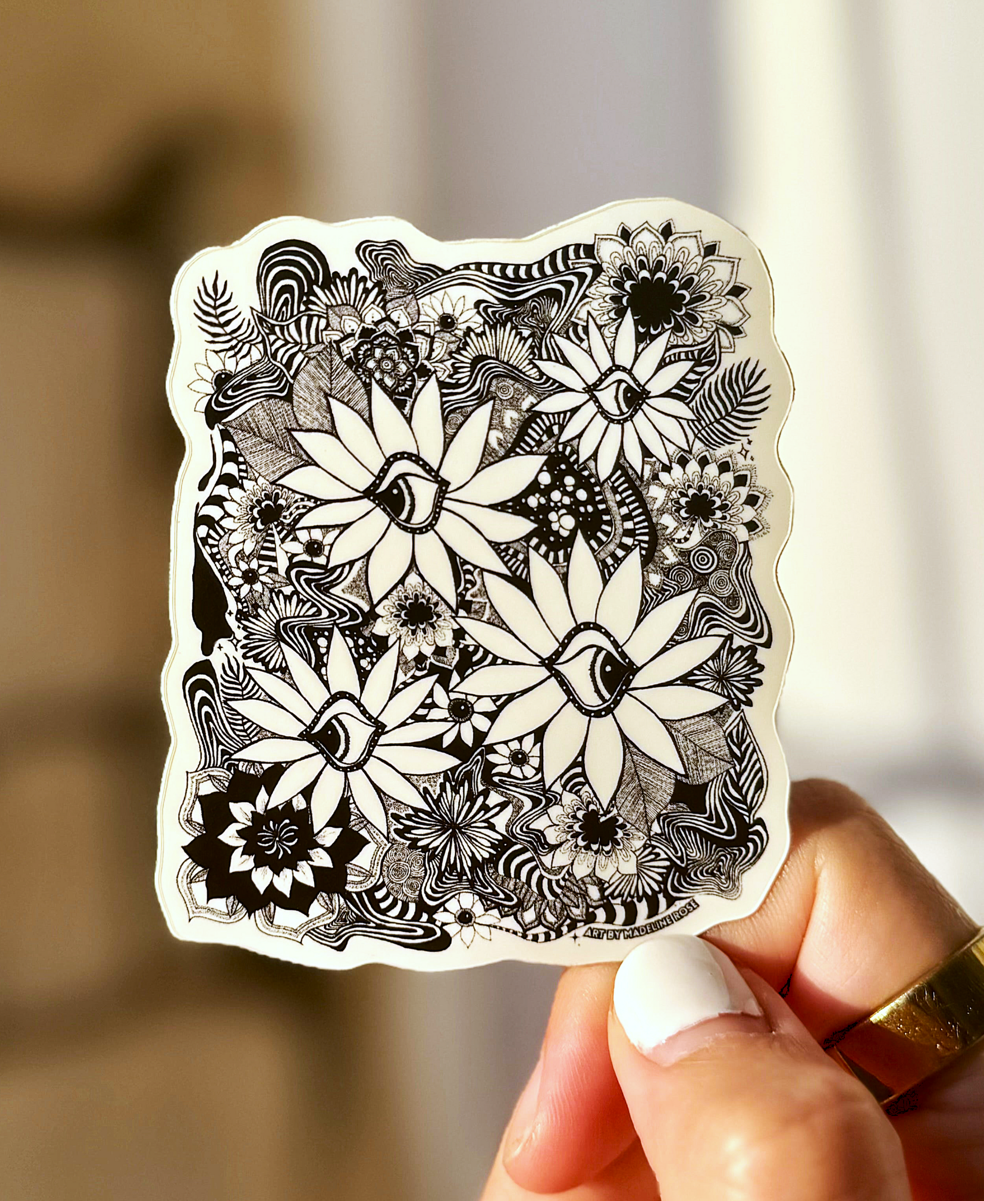 Daisy Dreamscape - Waterproof Vinyl Sticker (XAOS)