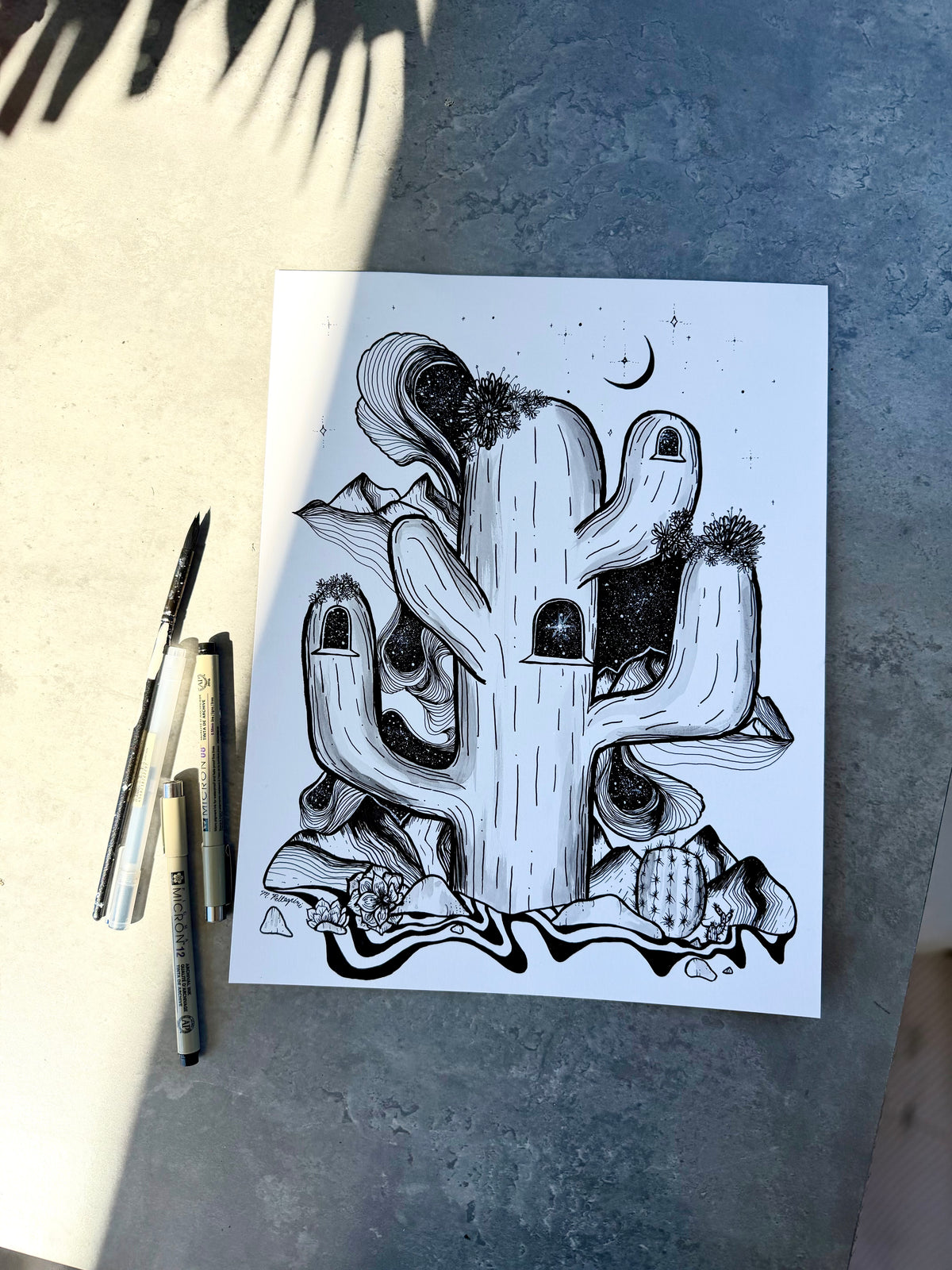 'CACTUS' (INKTOBER'26) Original Artwork