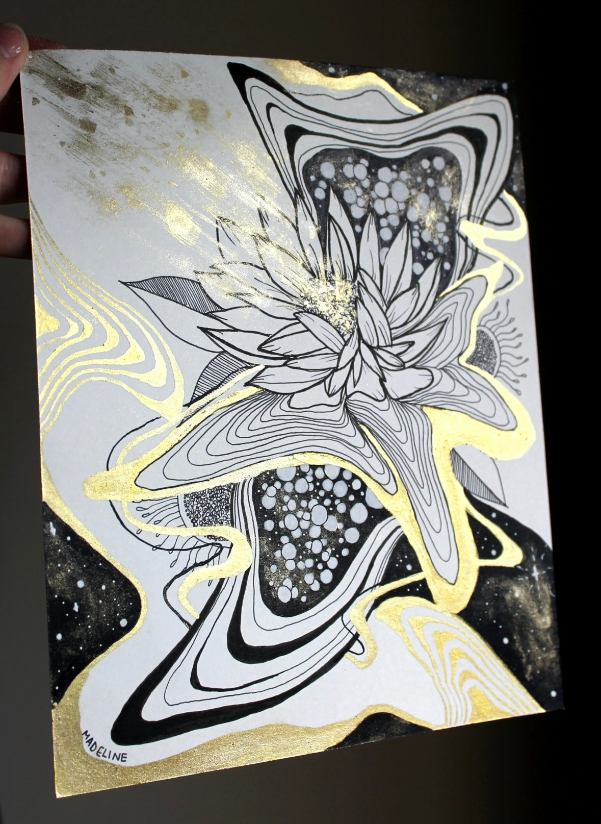 Beauty of Existence #5 - Original Framed Painting 8x10in (XAOS)