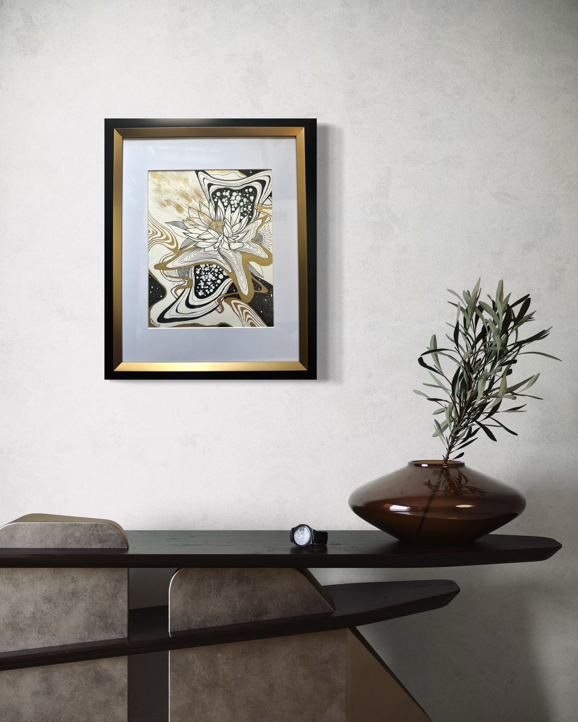 Beauty of Existence #5 - Original Framed Painting 8x10in (XAOS)