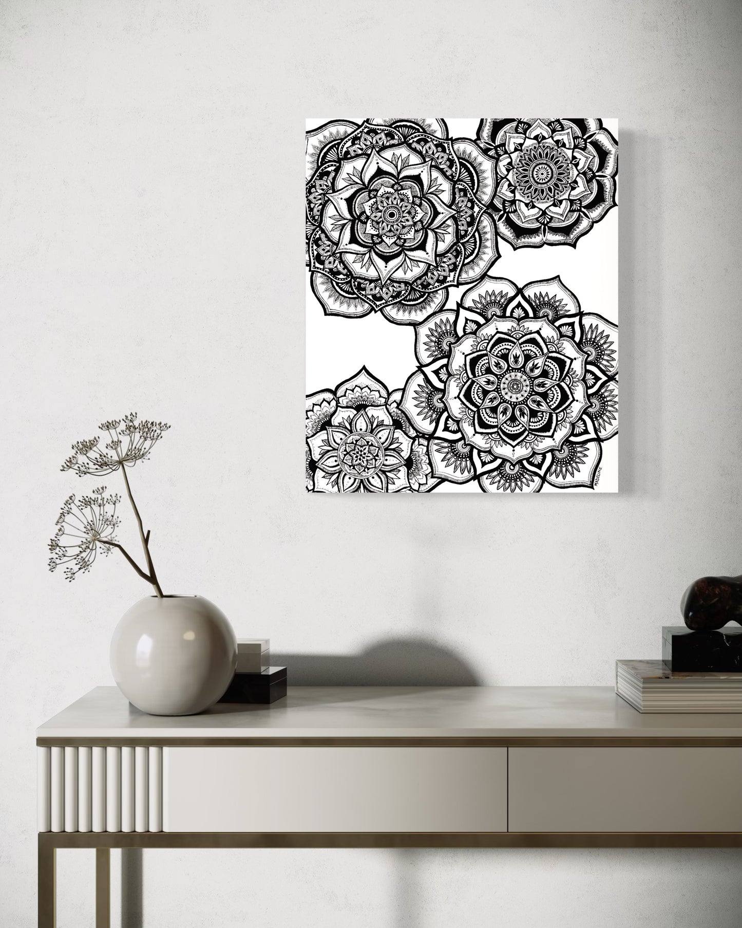 Floral Fascination - Canvas Print 20x24in (XAOS)
