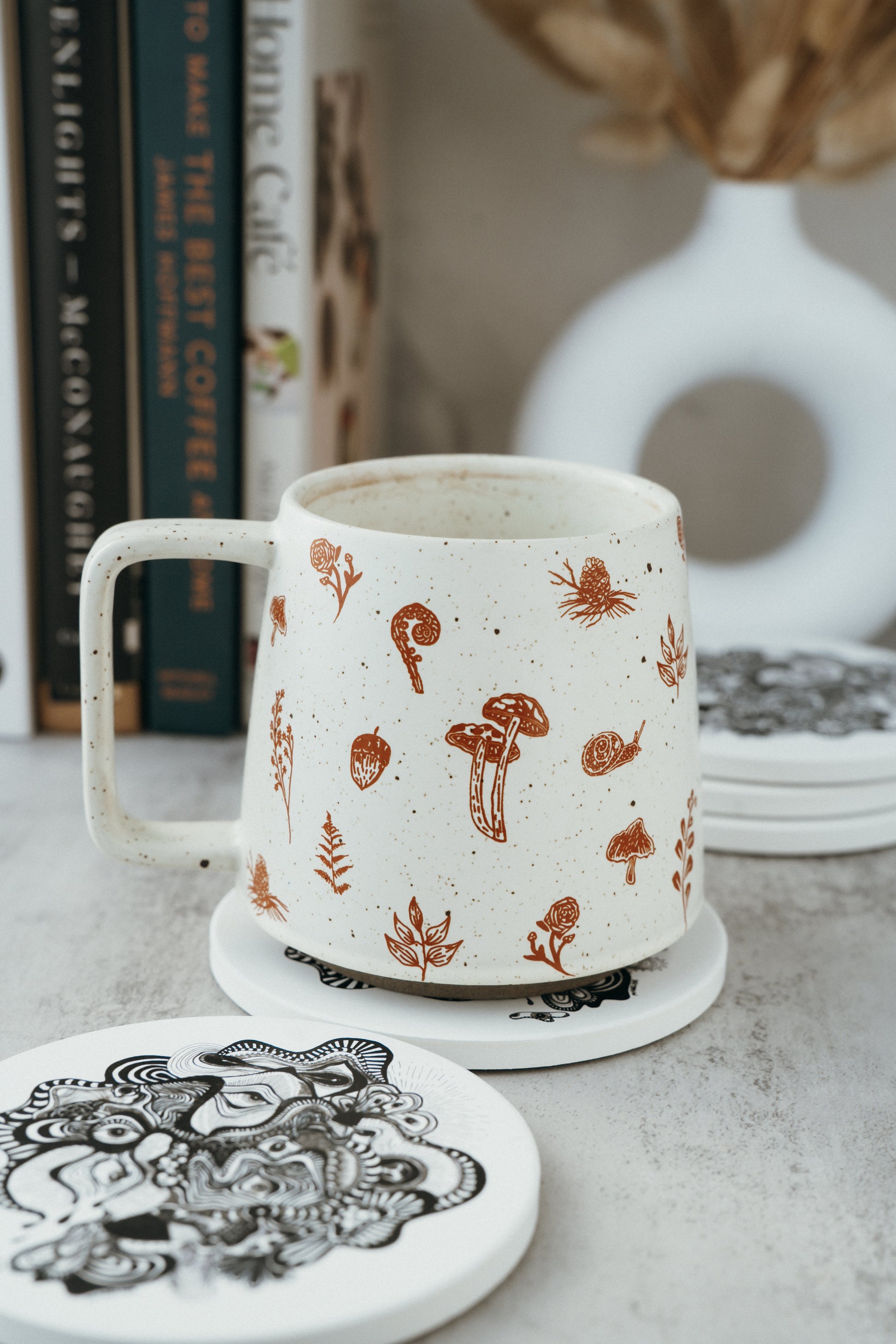 Ceramic Coaster Set - Vision Illusion (XAOS)