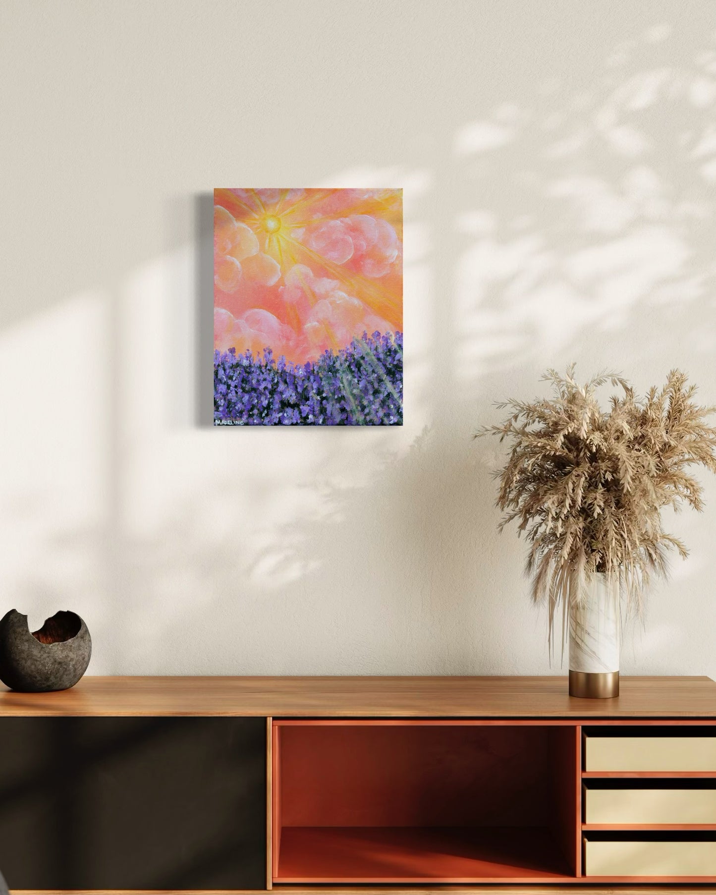 Lavender Light - Original 8x10 Canvas Painting