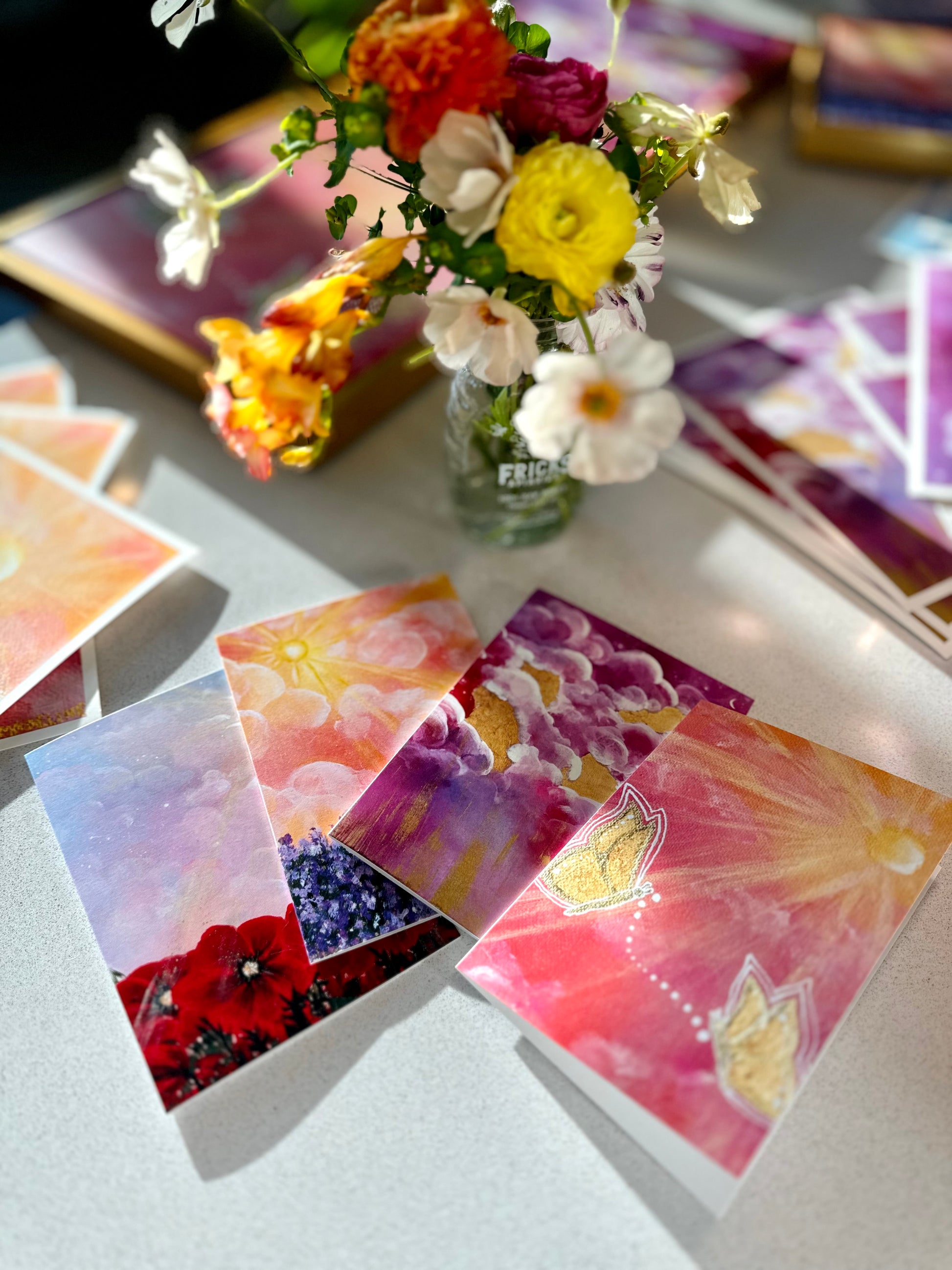 Lavender Light - 5x7 Single Greeting Card (XAOS)