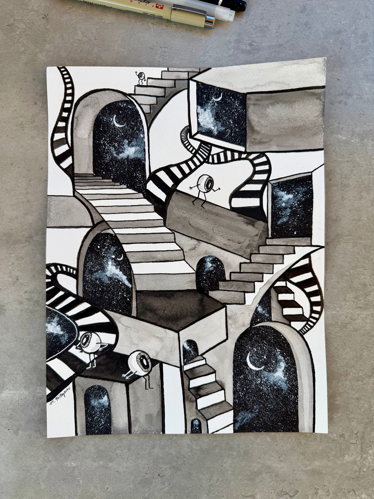 'CONFUSED' (INKTOBER'26) Original Artwork