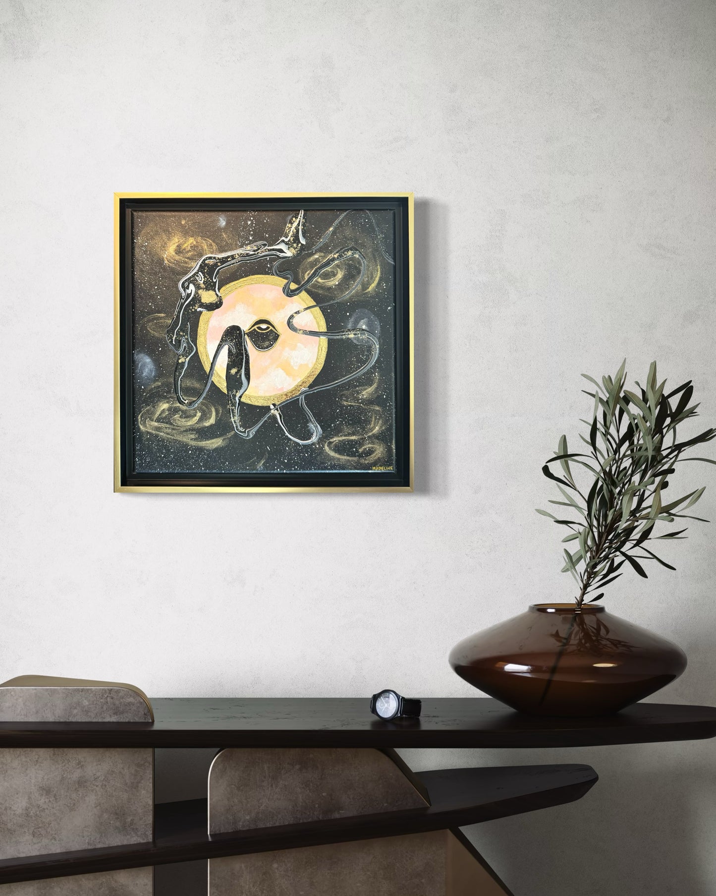 Beauty of Existence #2 - Original Framed Canvas 12x12