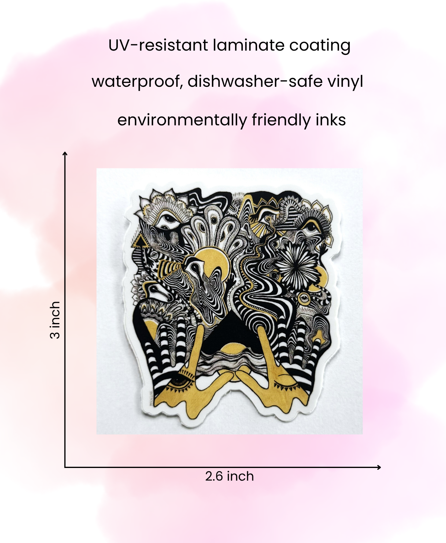 Flow State - Waterproof Vinyl Sticker (XAOS)