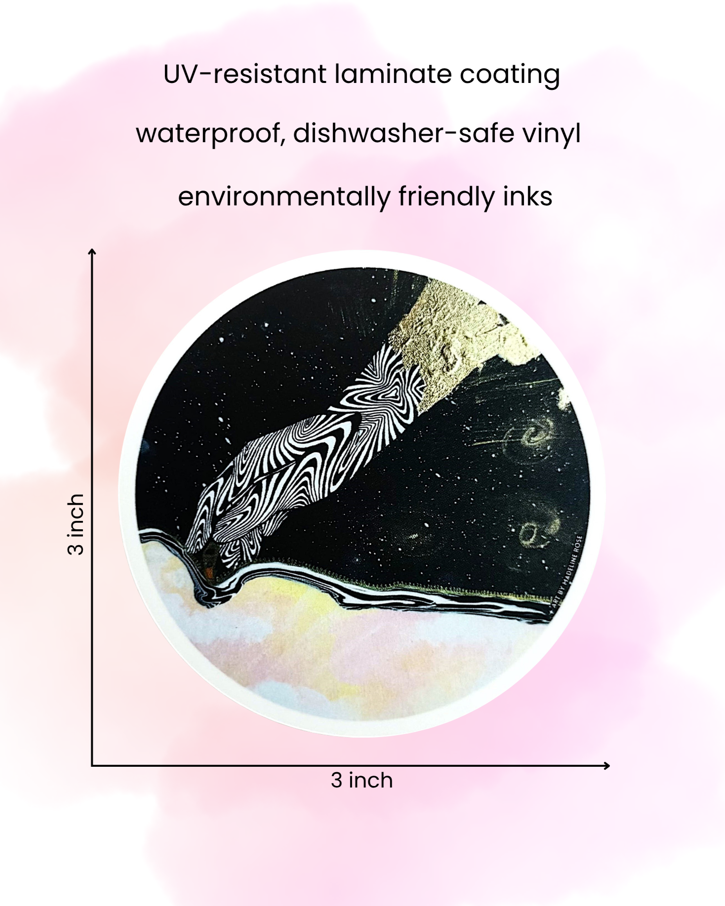 Beauty of Existence No. 3 - Waterproof Vinyl Sticker (XAOS)