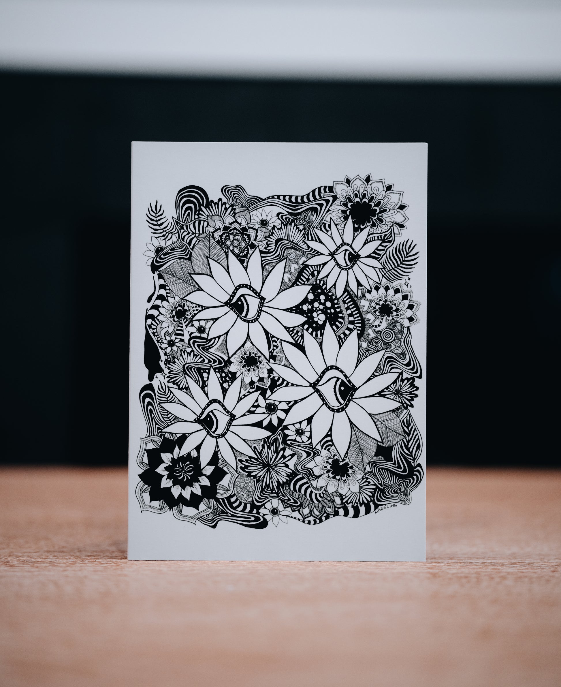 Daisy Dreamscape - 5x7 Single Greeting Card (XAOS)