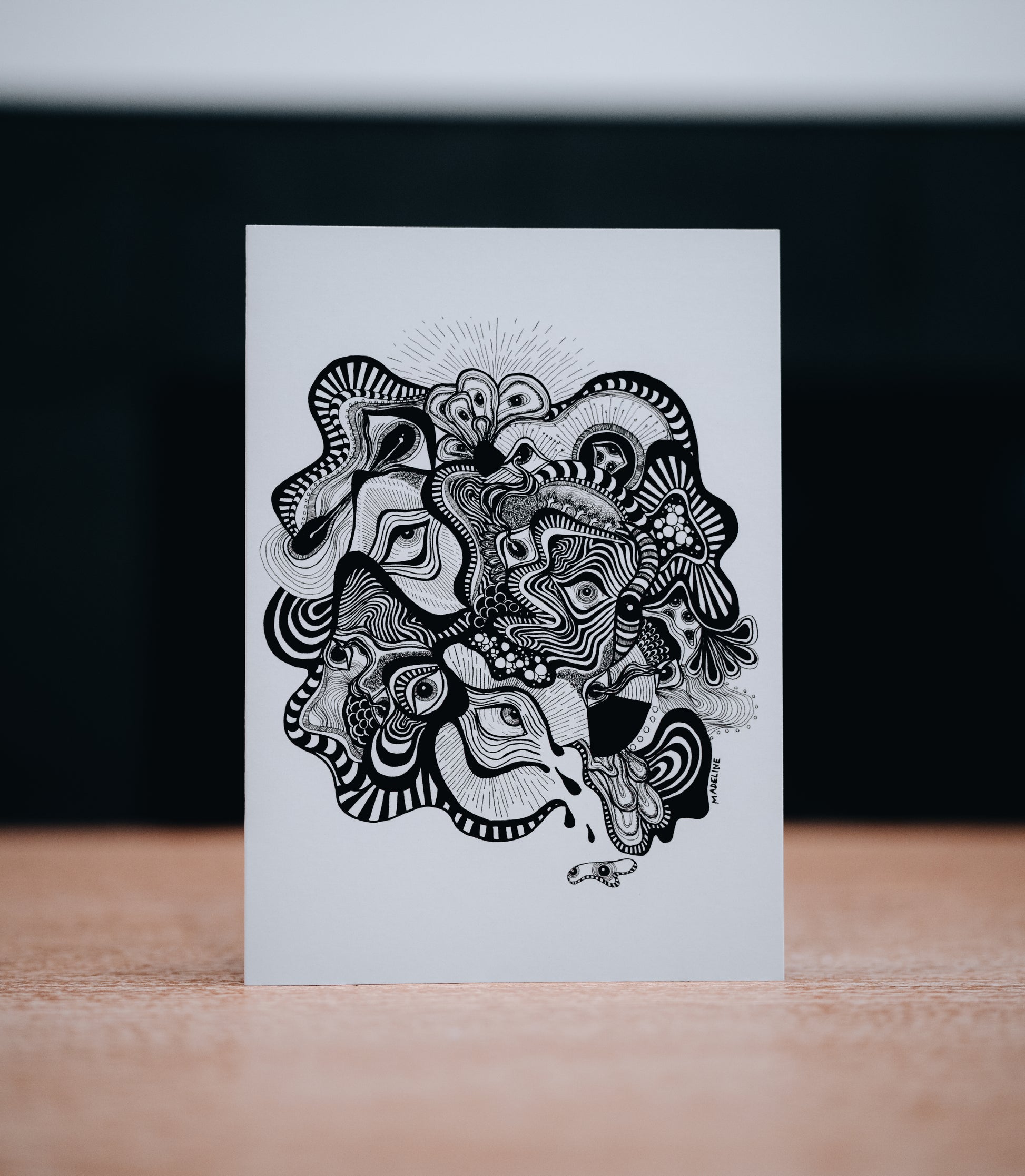 Vision Illusion - 5x7 Single Greeting Card (XAOS)