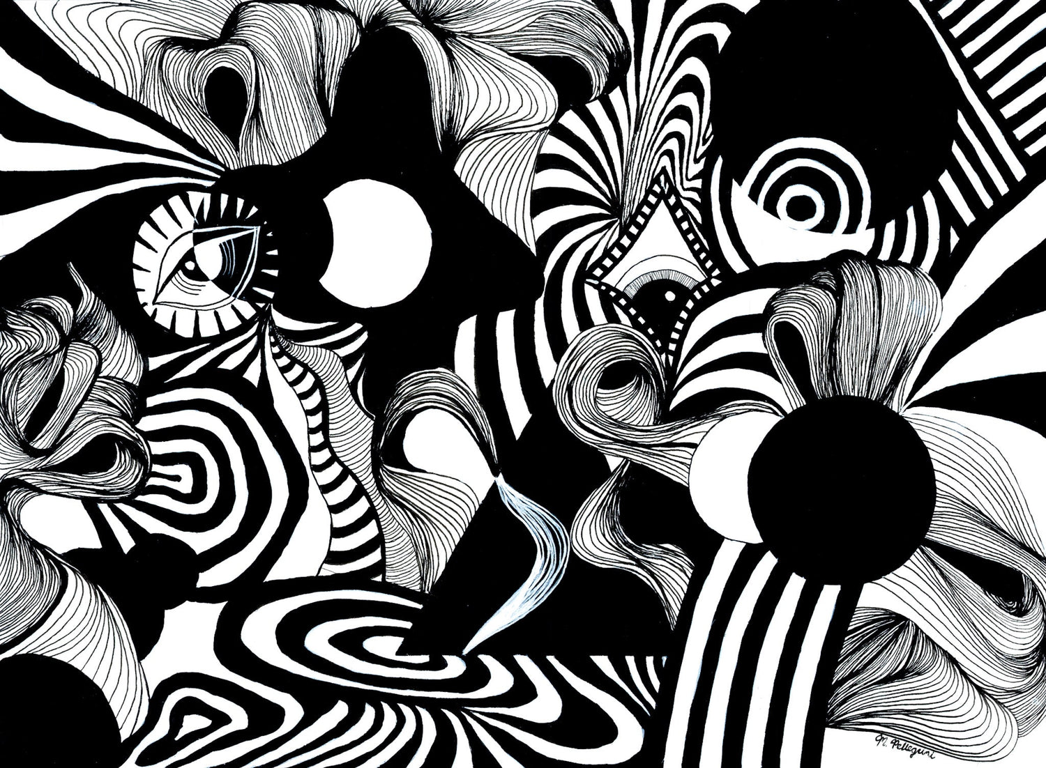 Original Black & White Drawings