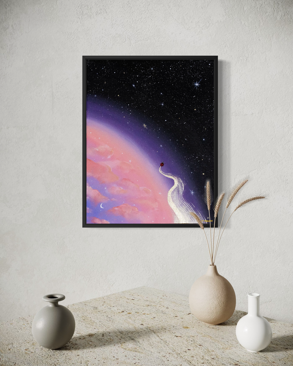 It All Begins Here - Original Framed Canvas Painting