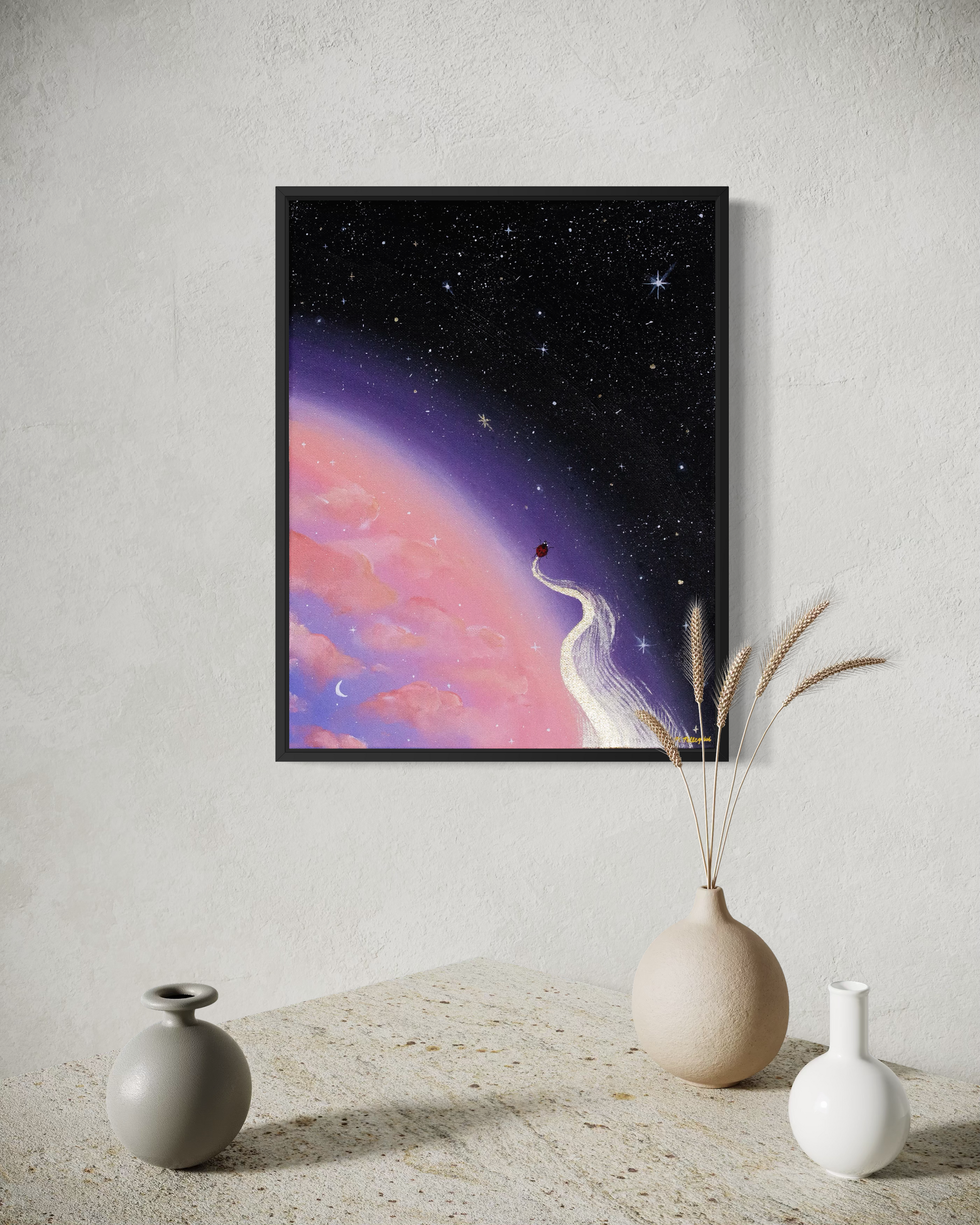 It All Begins Here - Original Framed Canvas Painting