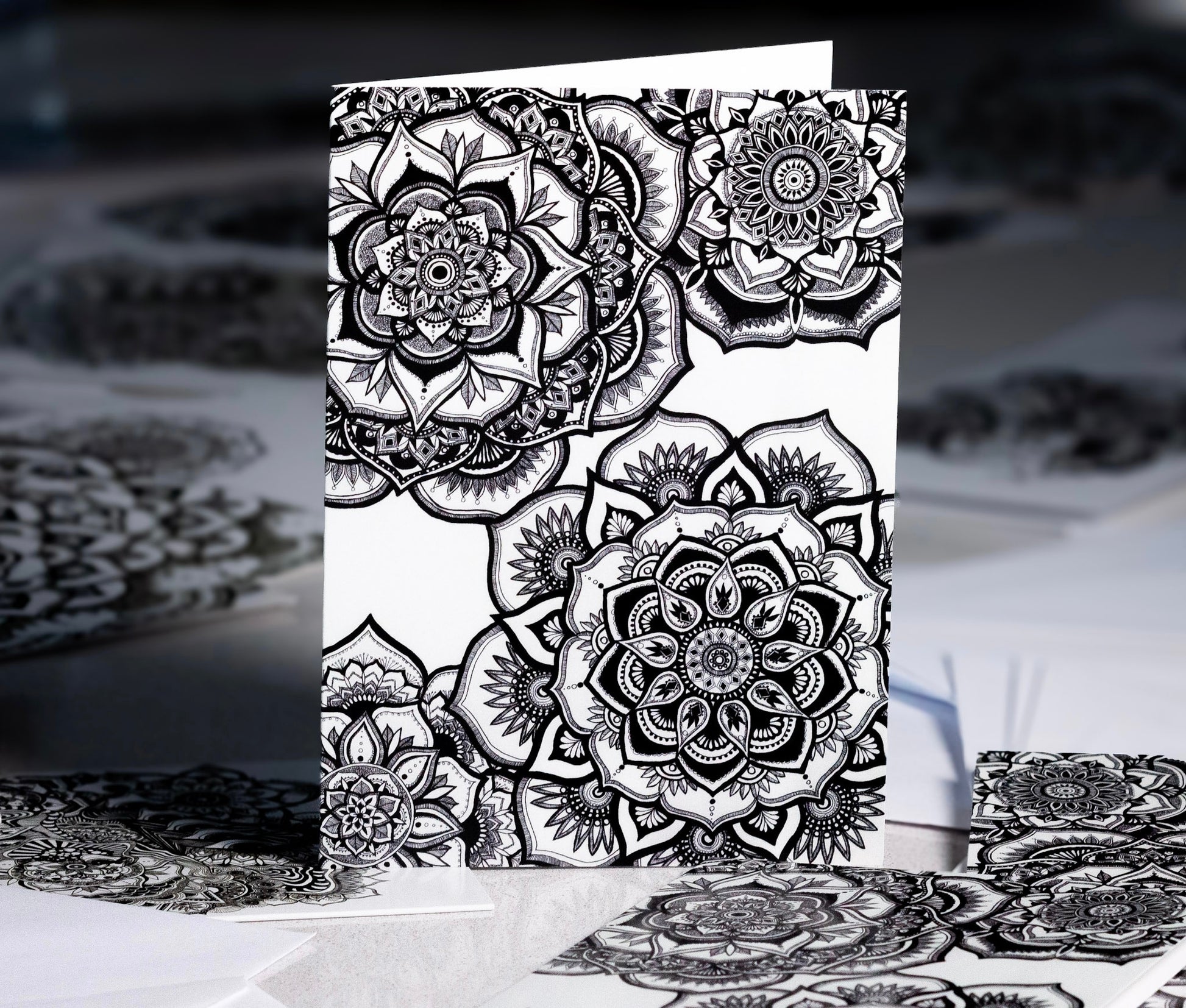 Floral Fascination - 5x7 Single Greeting Card