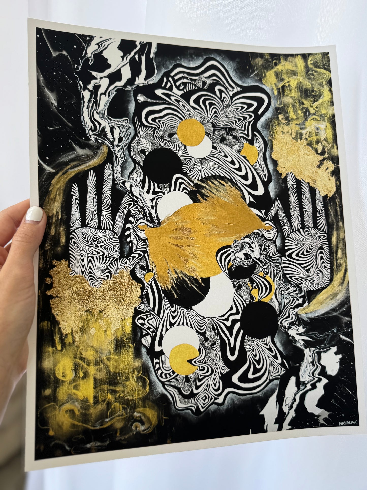 Creative Awakening 8x10 Giclée Print - Gold Leaf Hand-Embellishment