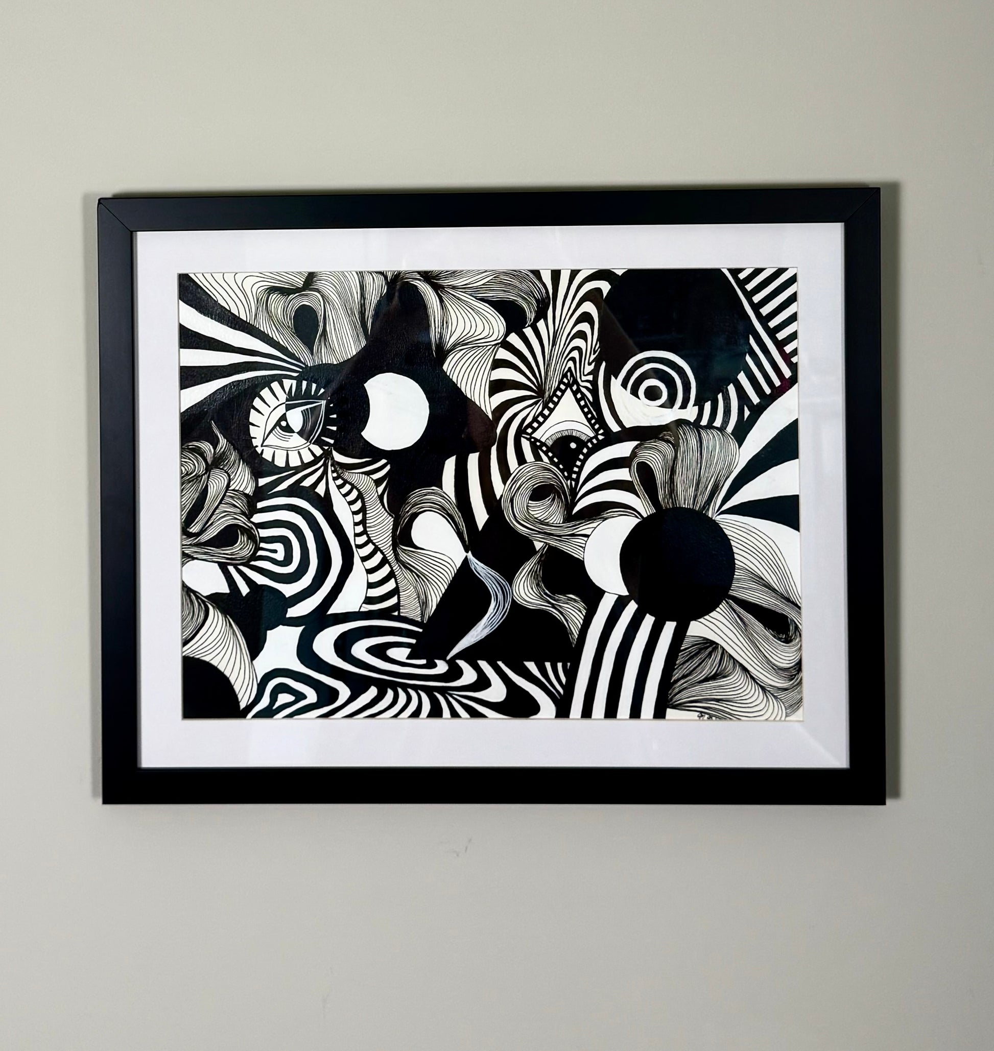 Objects in Motion Stay in Motion No. 1 - Original Ink Painting