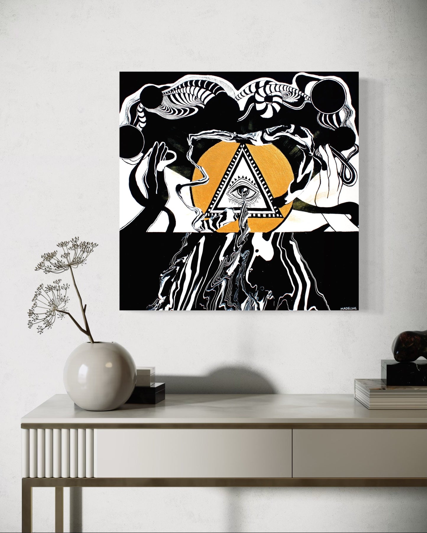 Eye of Creation - Canvas Print 20x20in (XAOS)