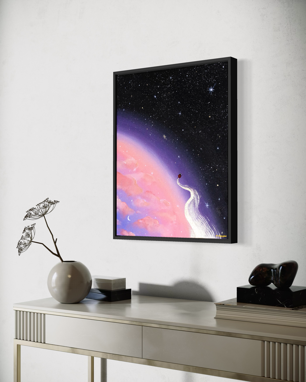 It All Begins Here - Original Framed Canvas Painting