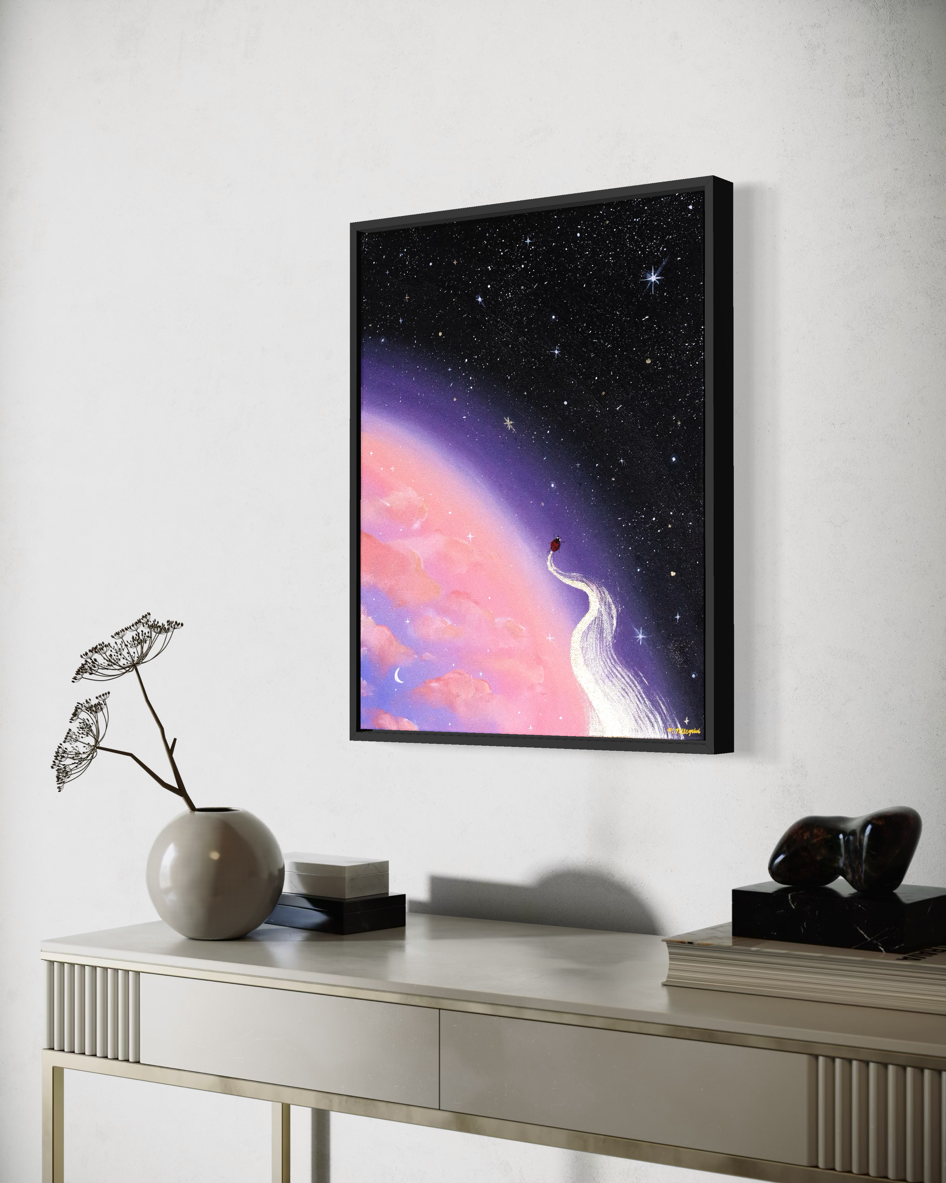 It All Begins Here - Original Framed Canvas Painting