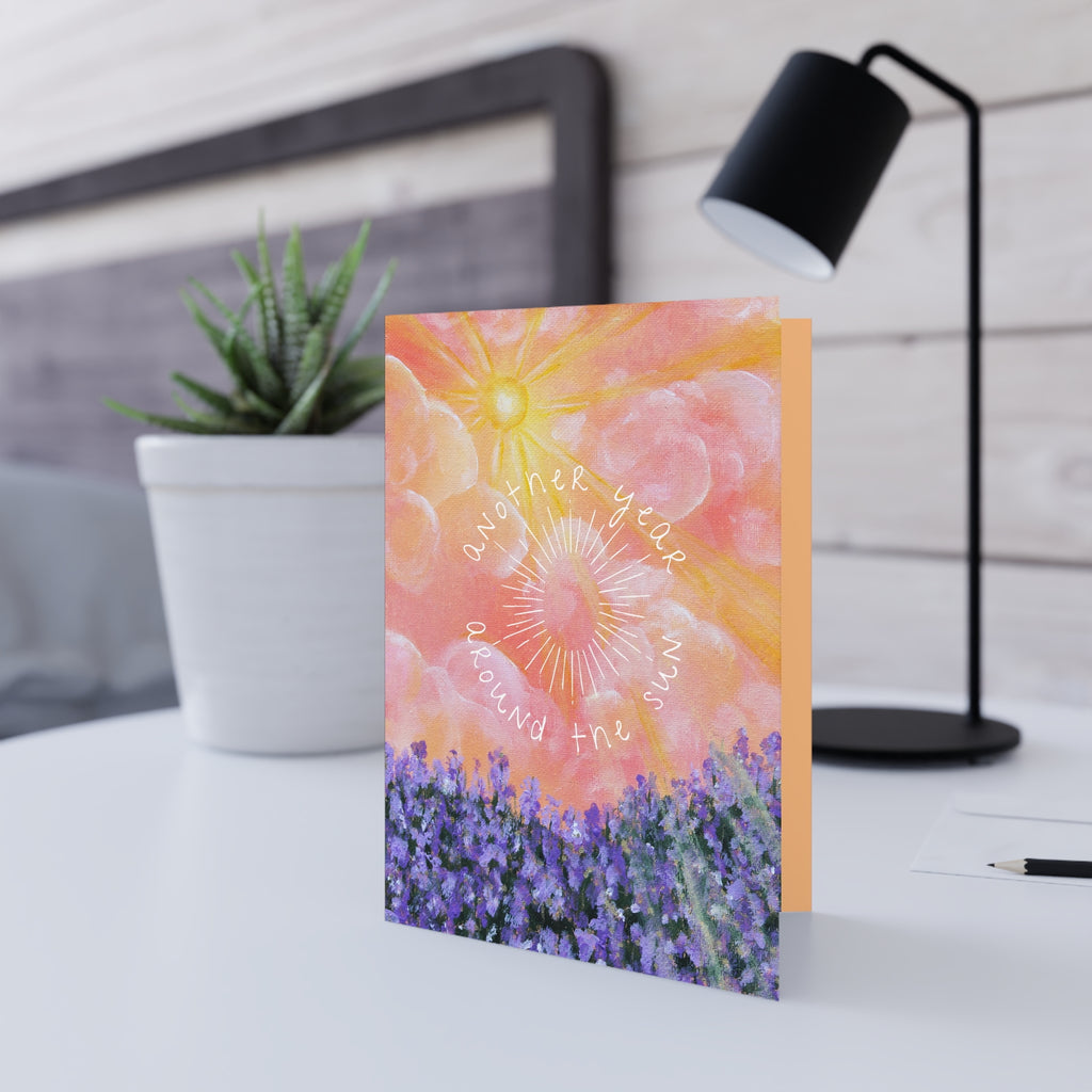 Lavender Light “Another Year Around The Sun” - 5x7 Birthday Card