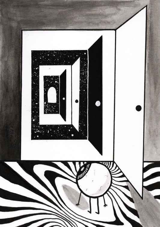 Vacant (Inktober Day 30 Prompt) - Original Ink Painting