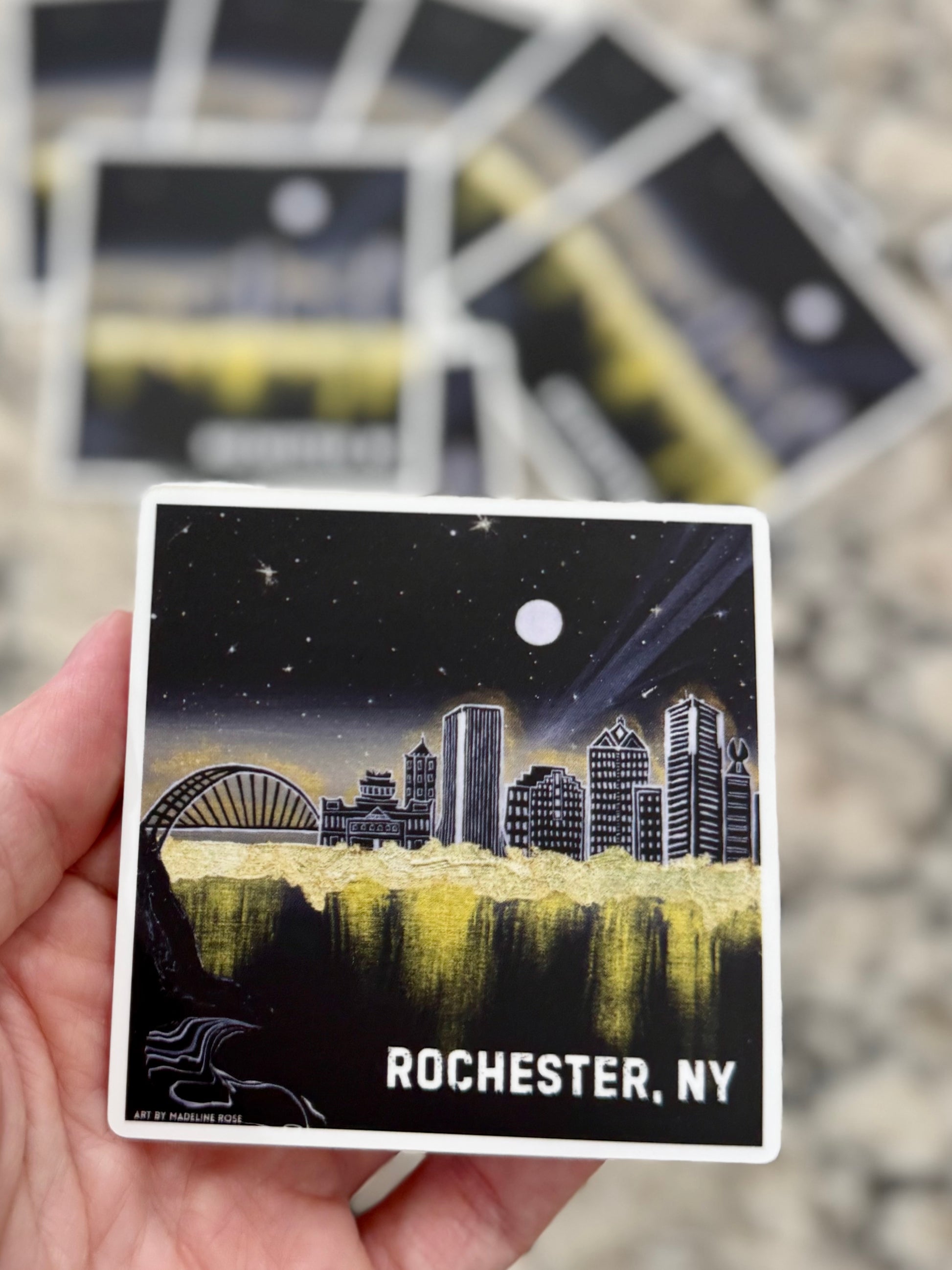 Rochester, NY - Waterproof Vinyl Sticker