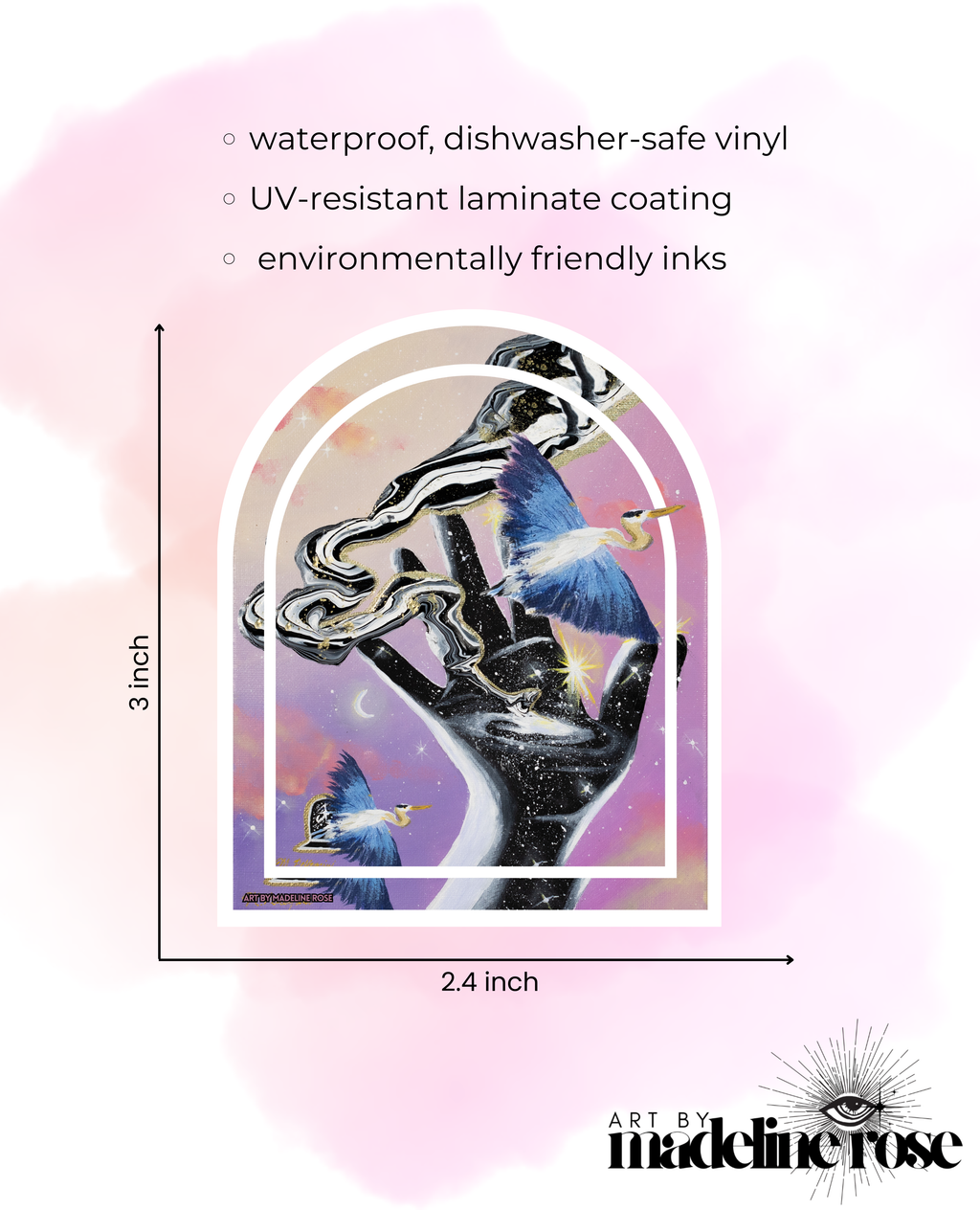 The Sweetness That Exists - Waterproof Vinyl Sticker