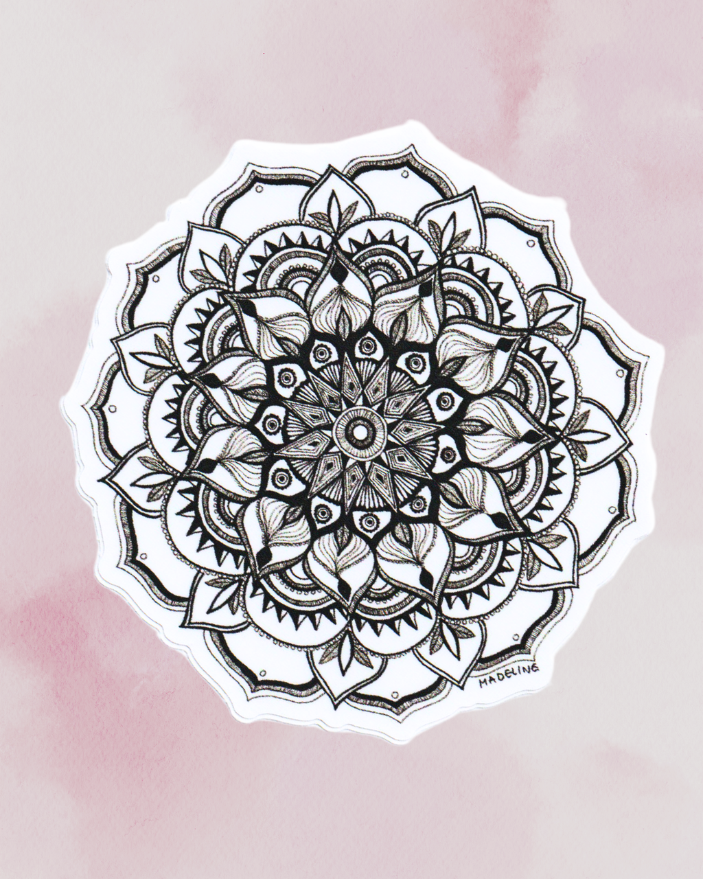 Mandala Blossom - Waterproof Vinyl Sticker