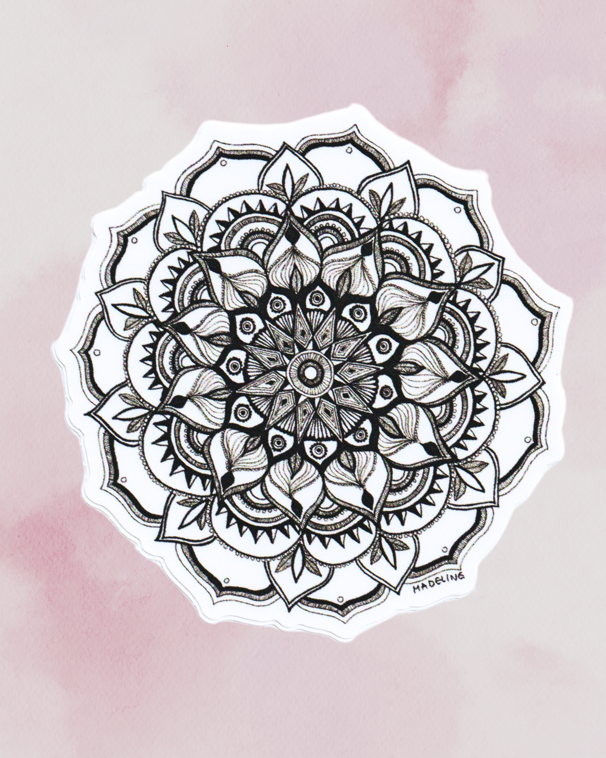 Mandala Blossom - Waterproof Vinyl Sticker