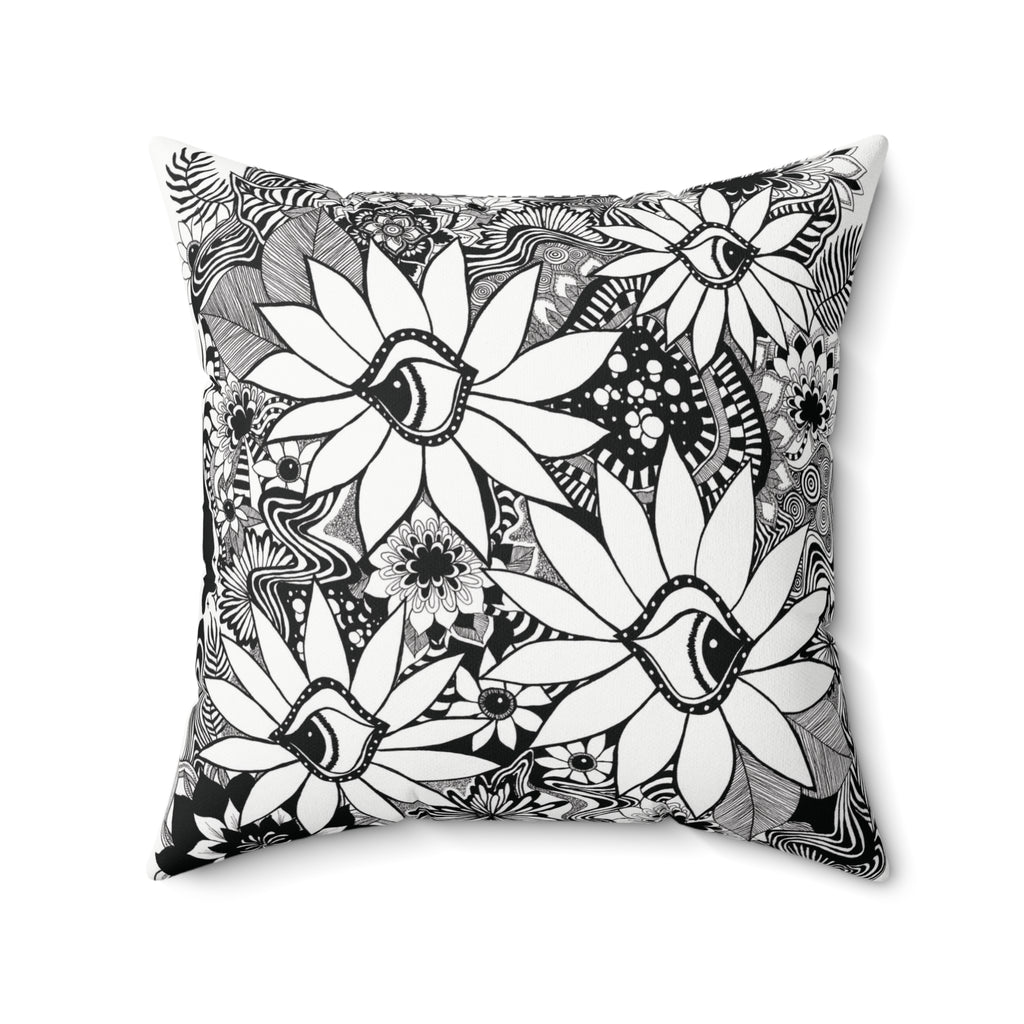 Daisy Dreamscape Throw Pillow