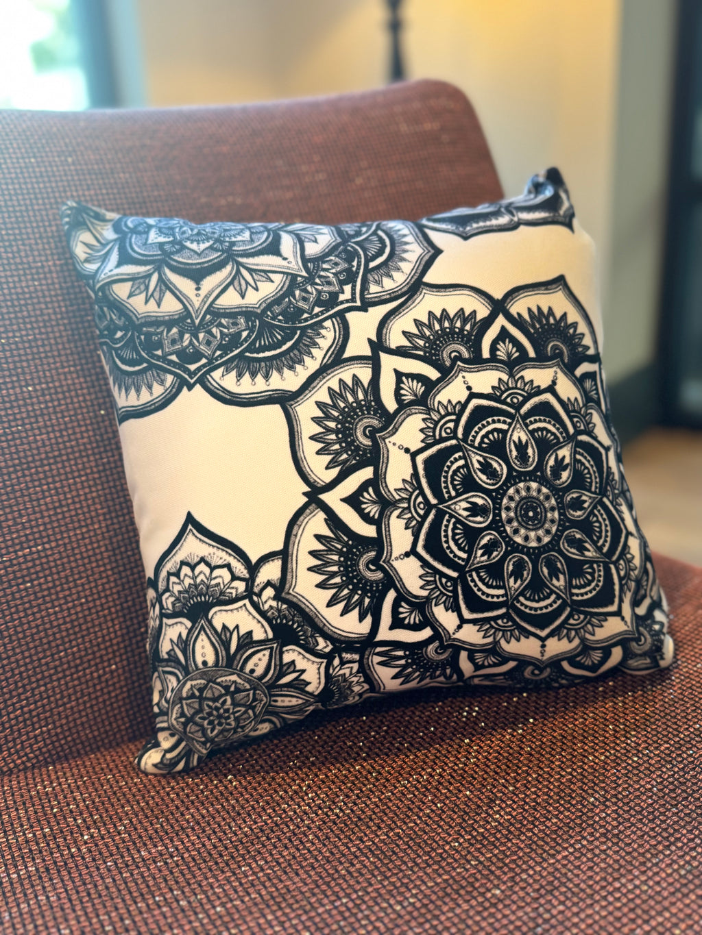 Floral Fascination Throw Pillow