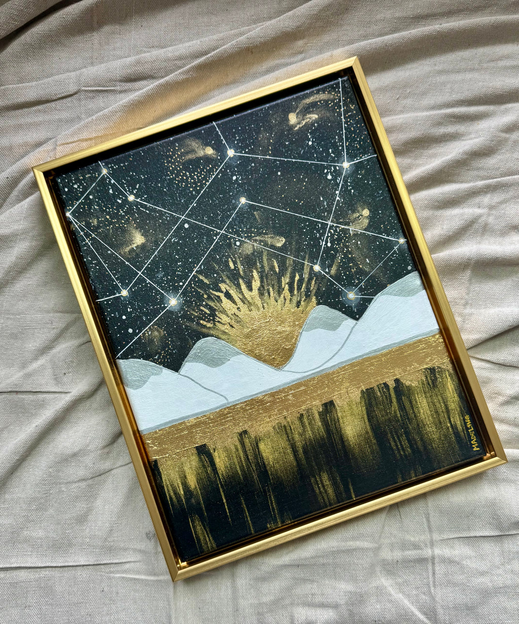 Beauty of Existence No. 7 - Original Framed Canvas Painting