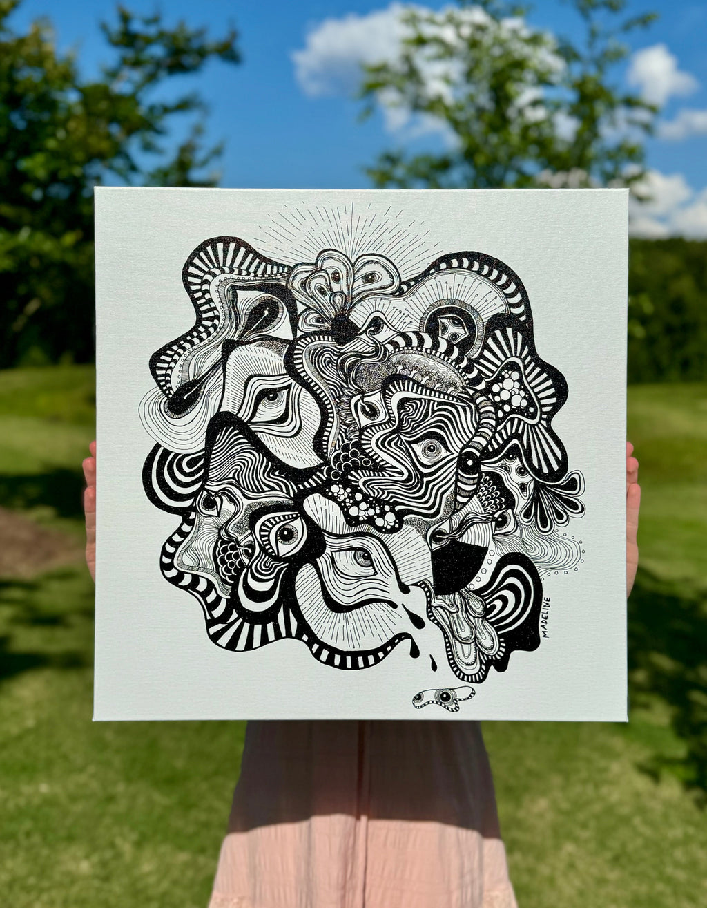 Vision Illusion - Canvas Print 8x8in (XAOS)