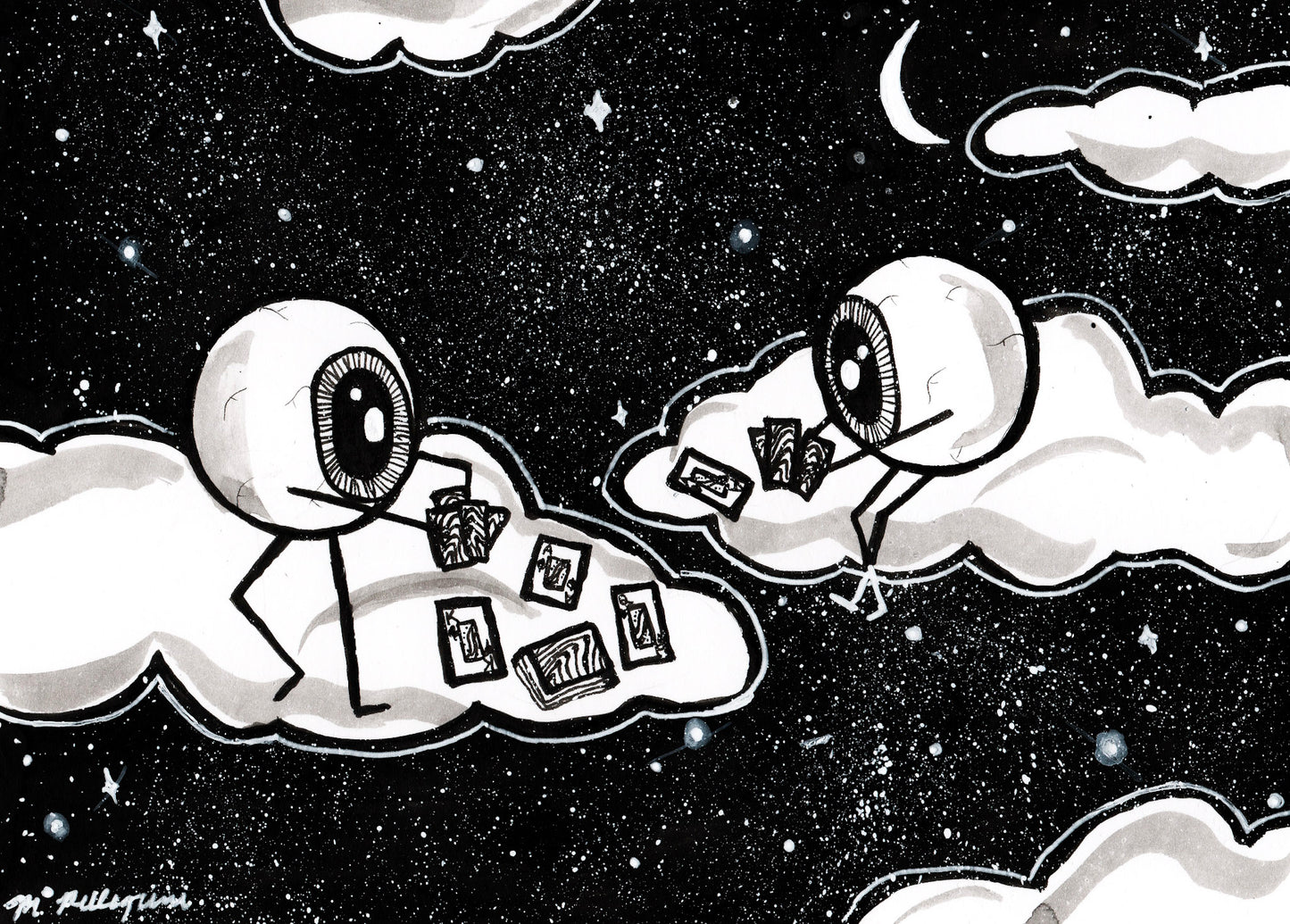 Deal (Inktober Day 18 Prompt) - Original Ink Painting
