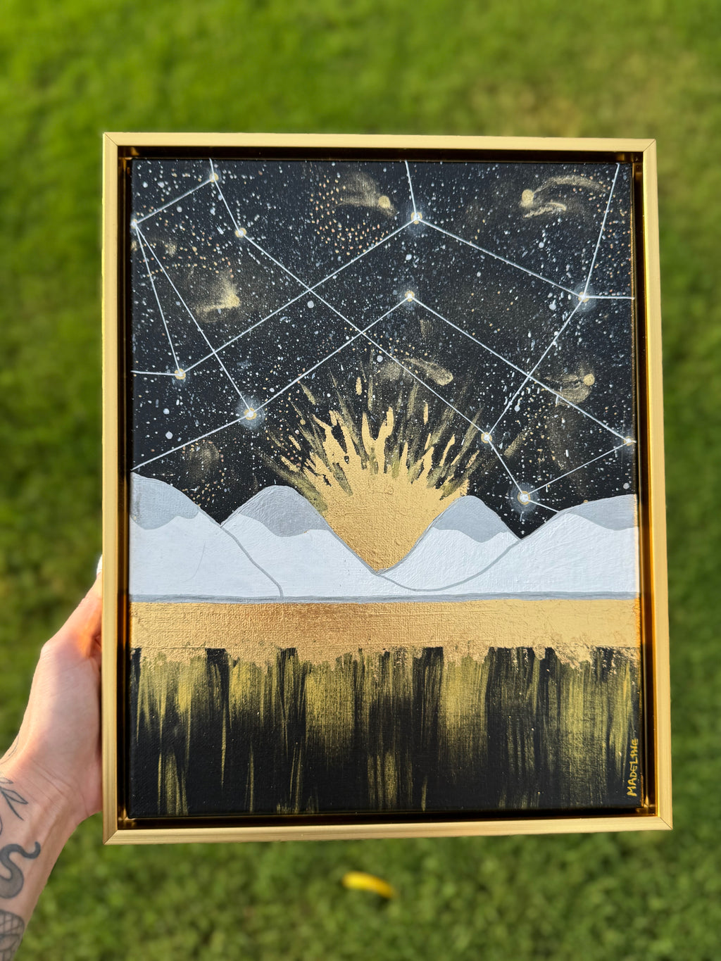 Beauty of Existence No. 7 - Original Framed Canvas Painting