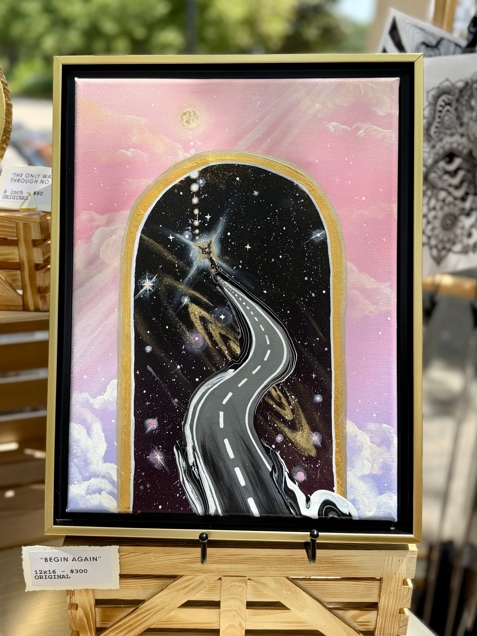 Begin Again - Original Framed Canvas Painting
