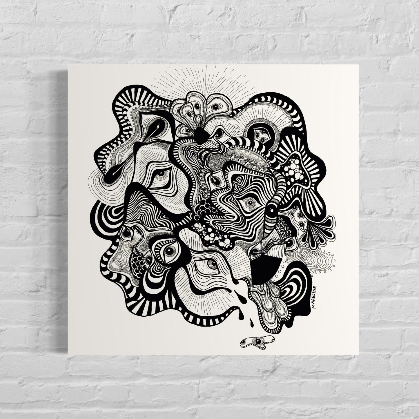 Vision Illusion - Canvas Print 8x8in (XAOS)