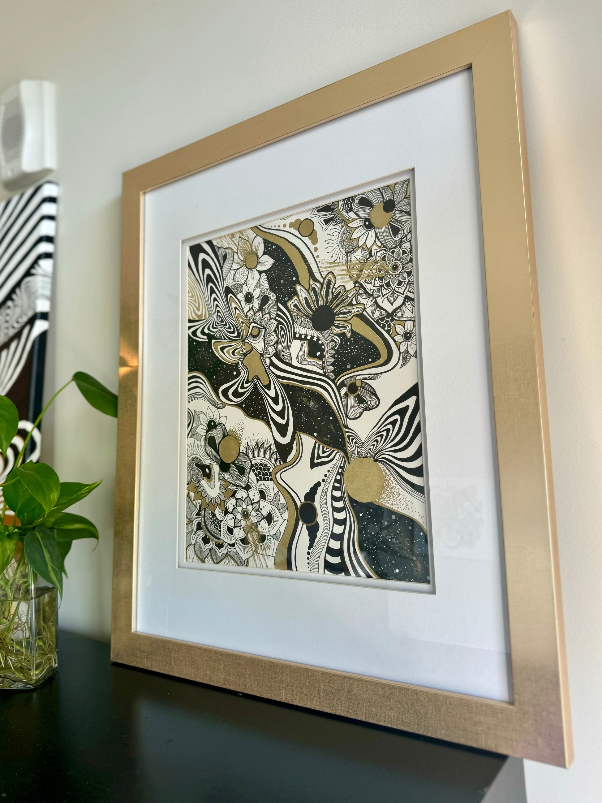 Beauty of Existence #6 - Original Framed Painting 11x14in (XAOS)