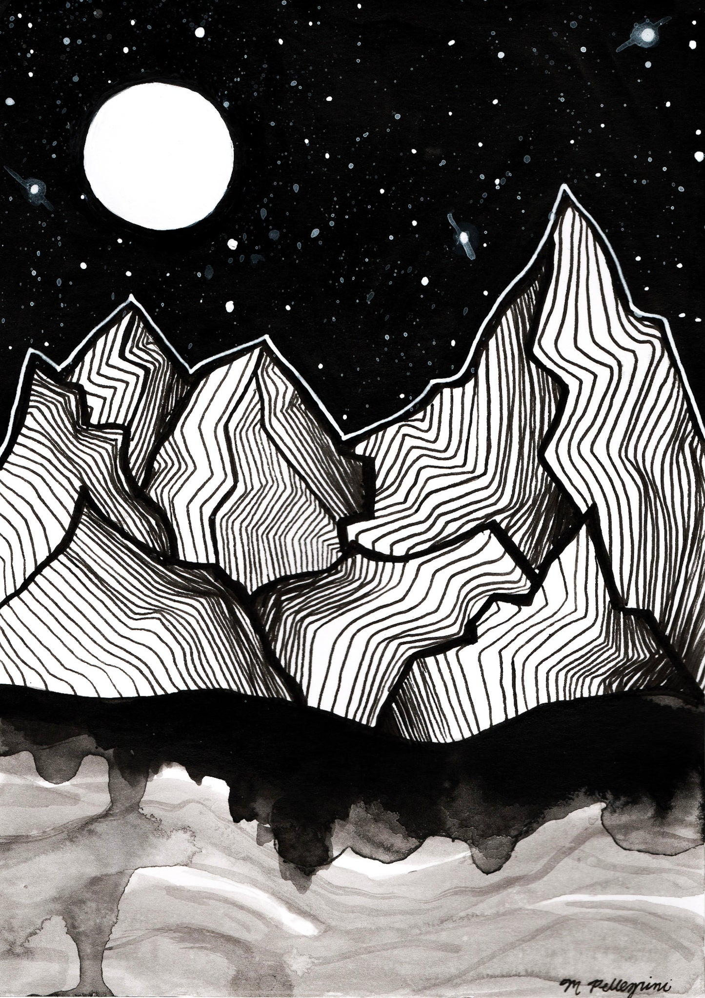 Ragged (Inktober Day 15 Prompt) - Original Ink Painting