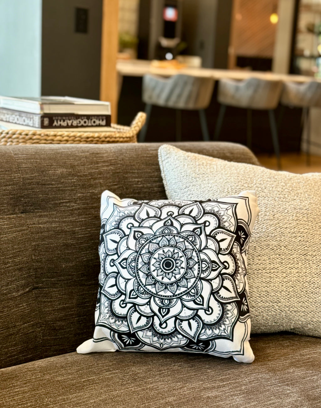 Peaceful Petals Throw Pillow