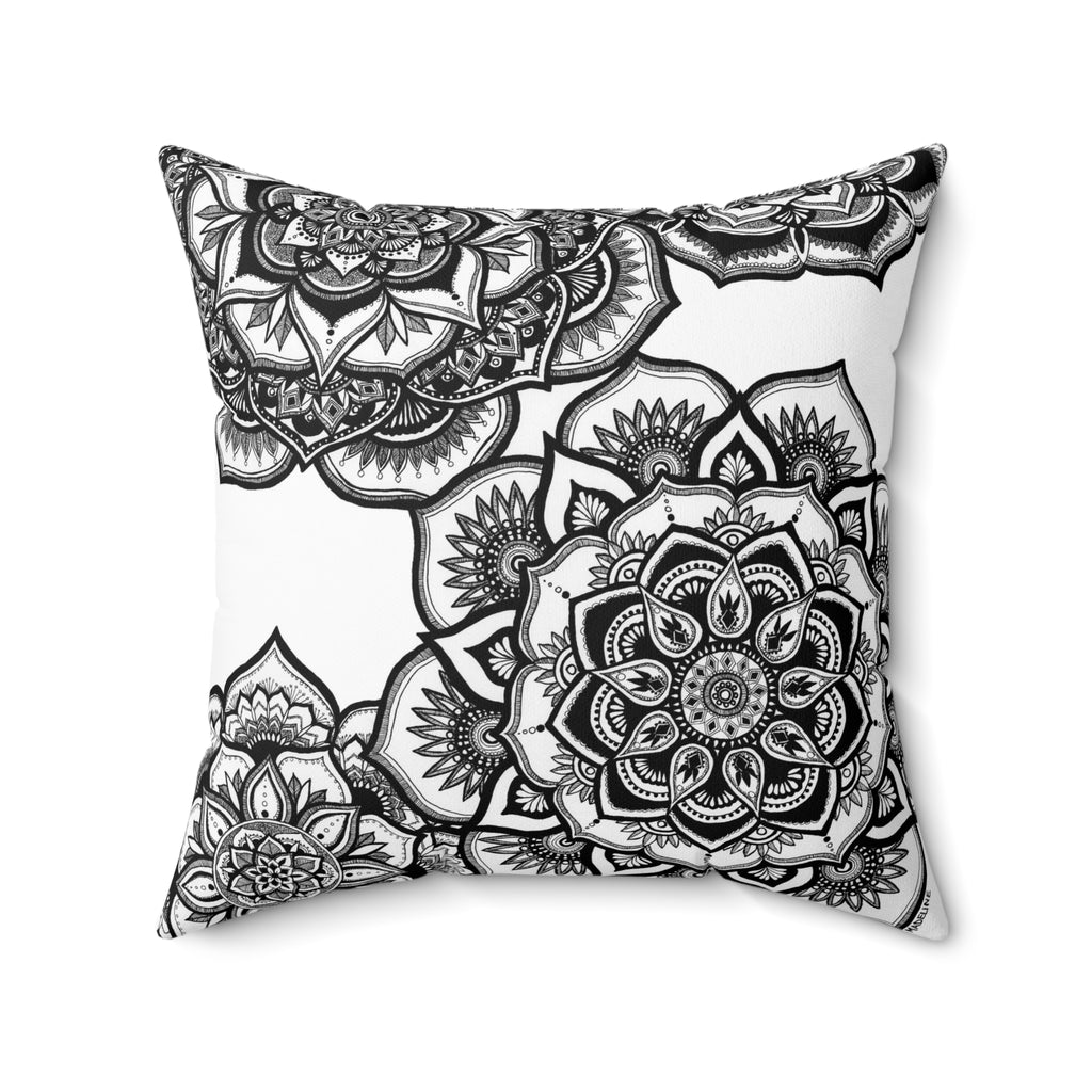 Floral Fascination Throw Pillow