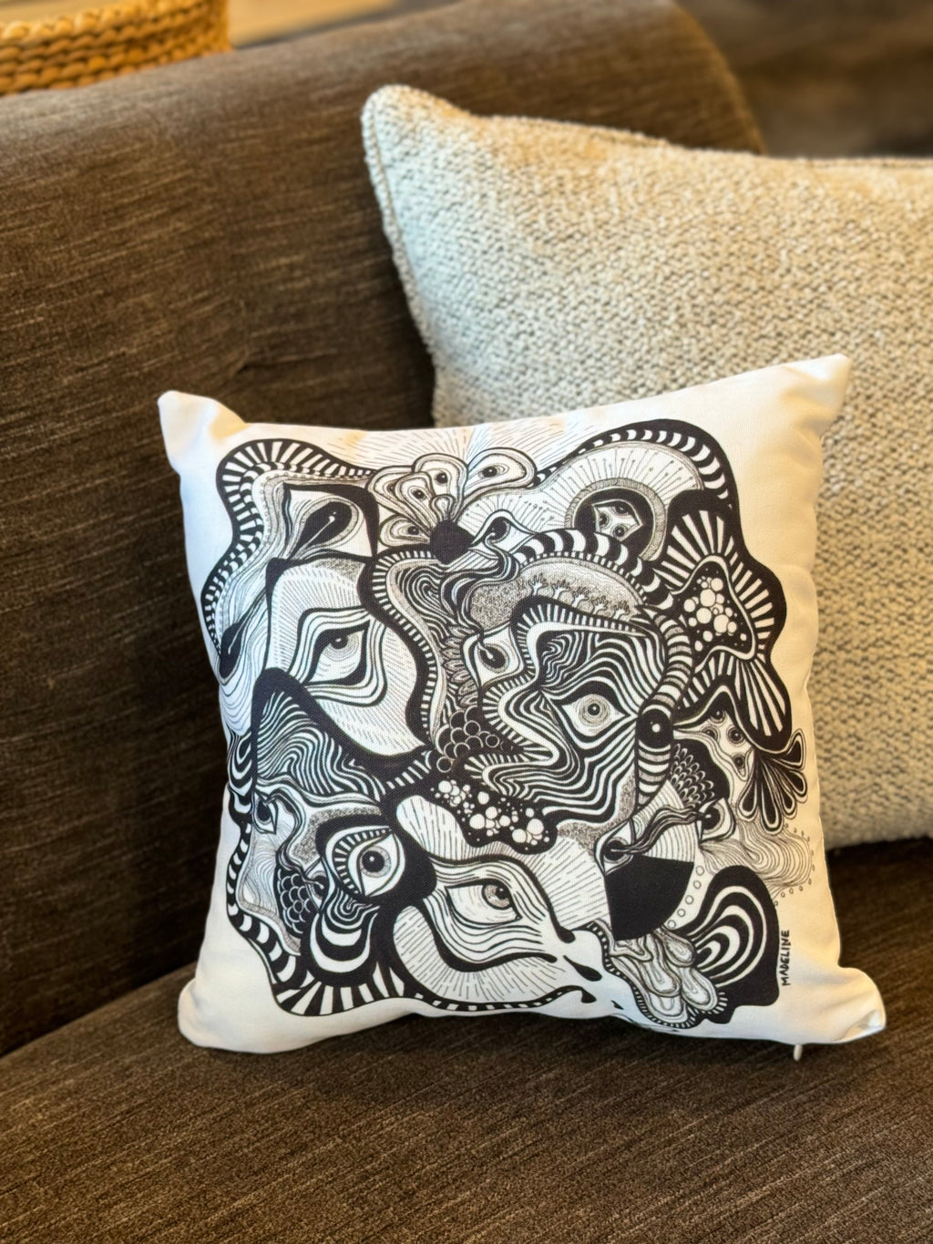 Vision Illusion Throw Pillow