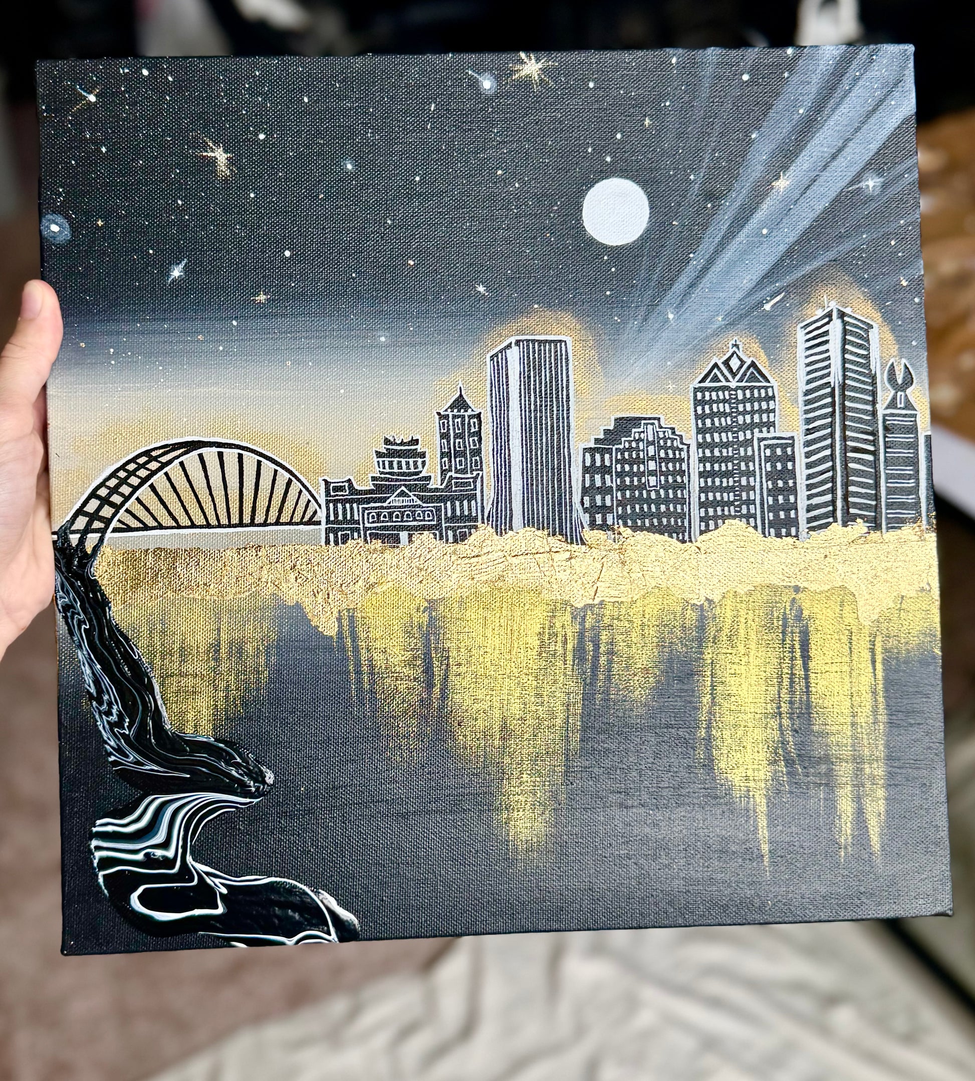 Rochester, NY - Original Canvas Painting - SOLD