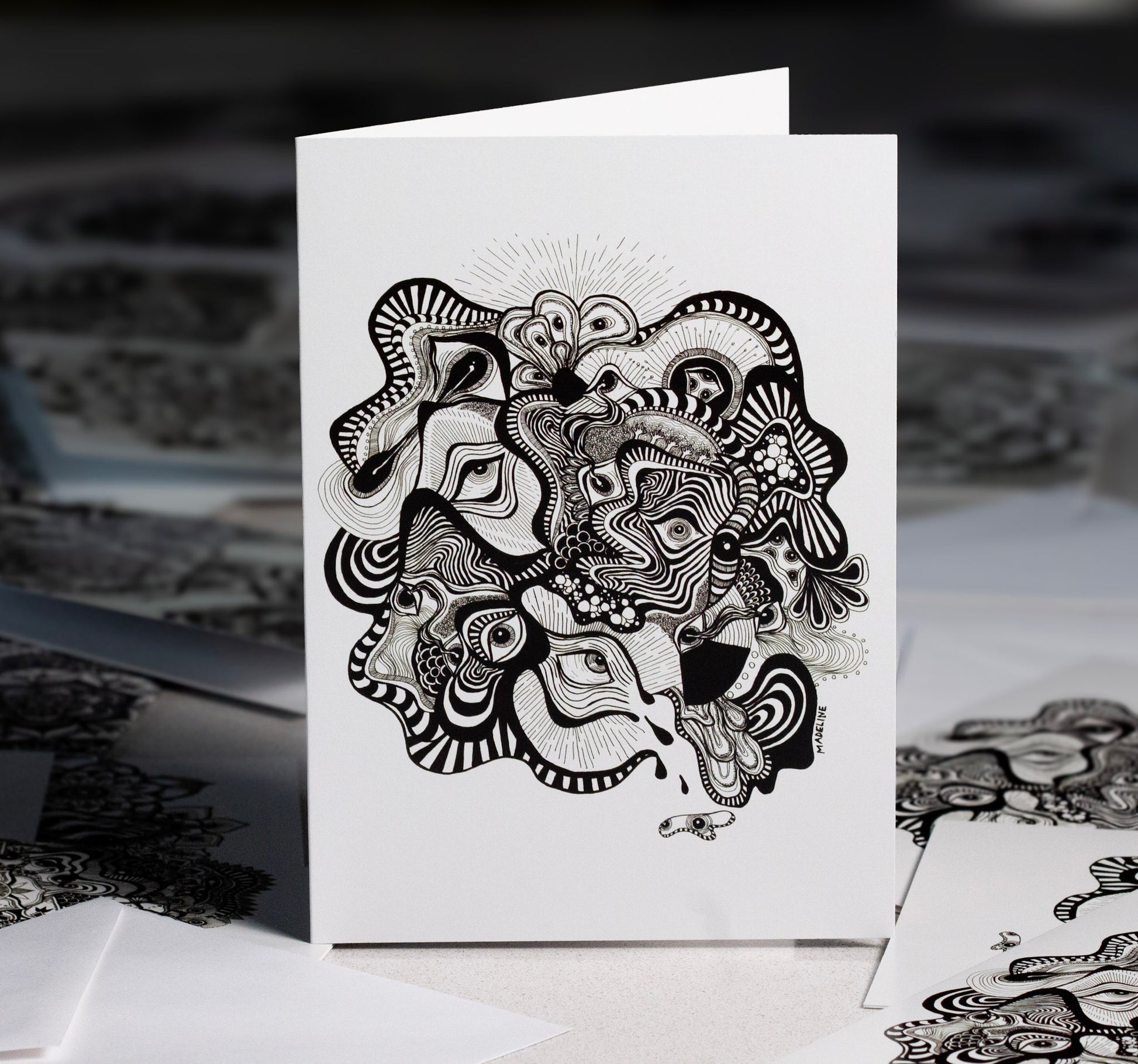 Vision Illusion - 5x7 Single Greeting Card