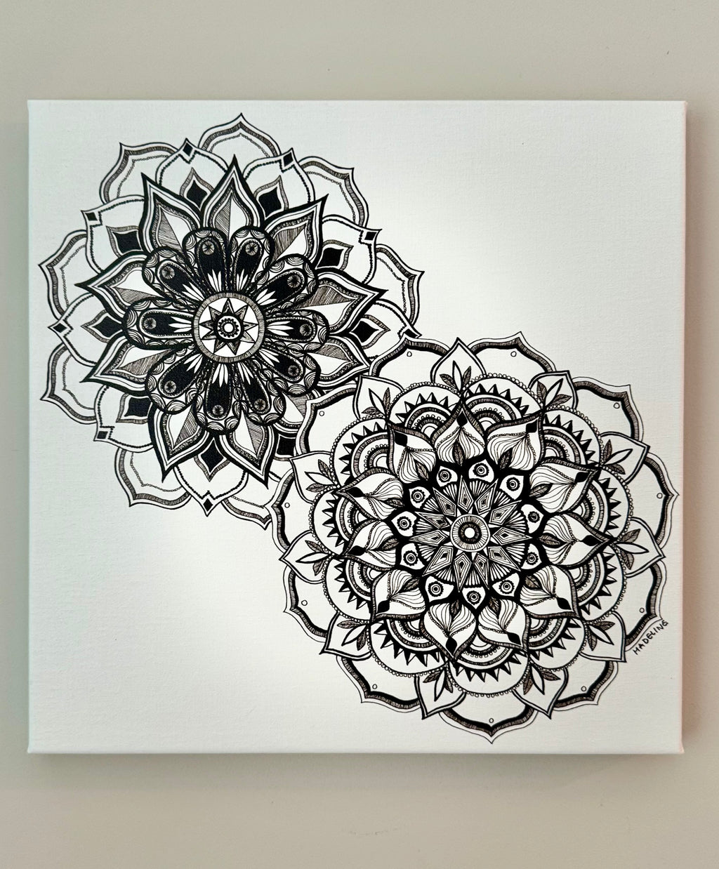 Mandala Blossoms Canvas Print