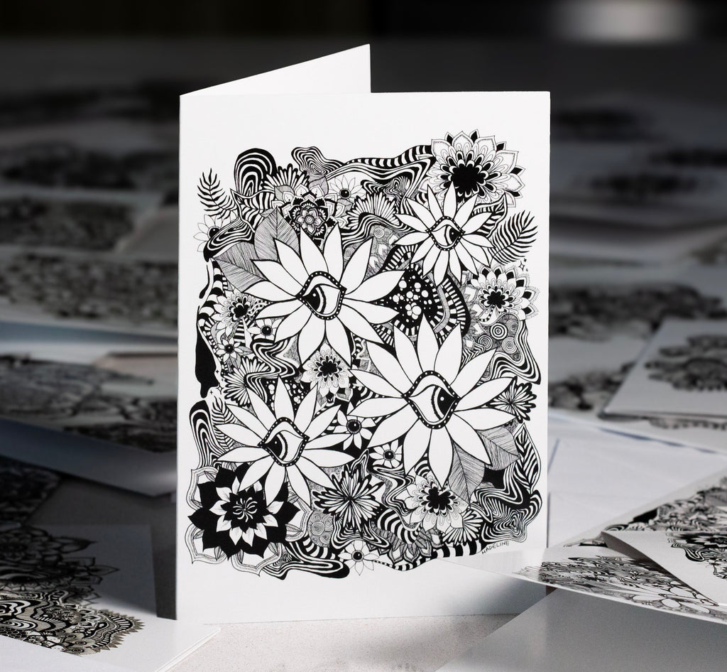 Daisy Dreamscape - 5x7 Single Greeting Card